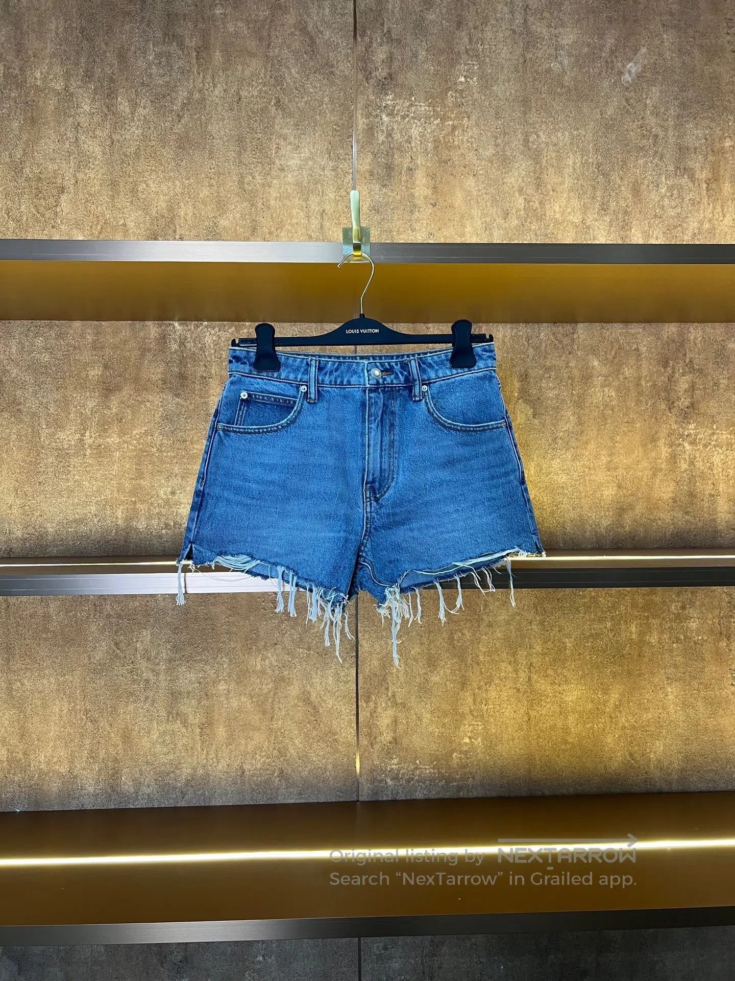 Alexander Wang Alexander Wang Pocket Embossed Logo Denim Shorts| Size 27" / US 4 / IT 40 - 2 Thumbnail