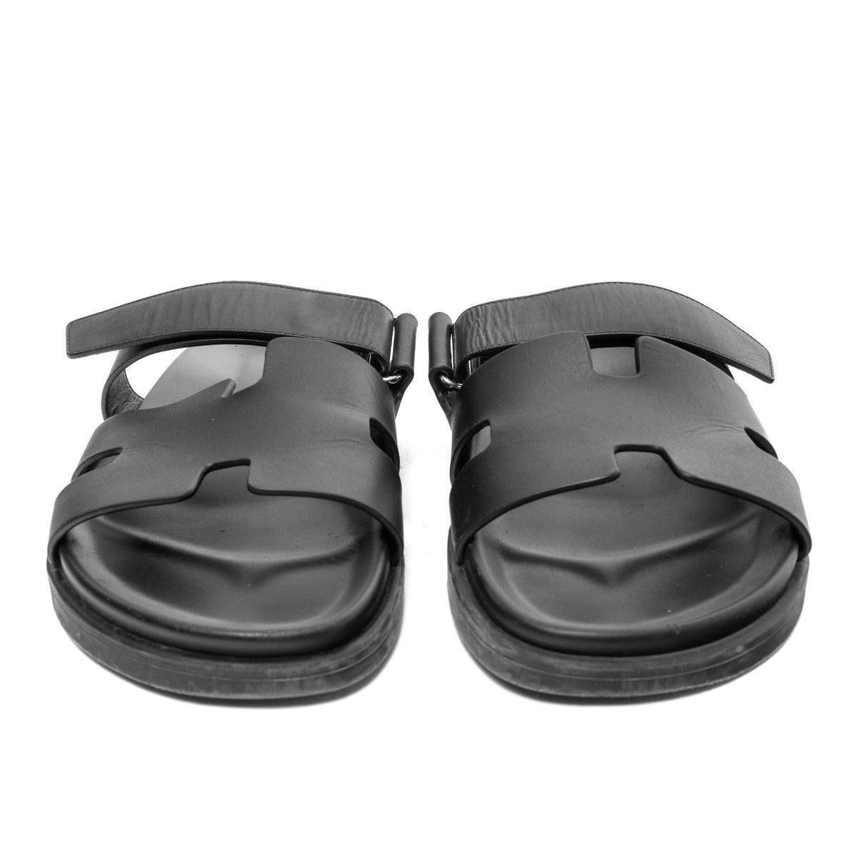 Hermes Chypre Sandal Calfskin Black Size US 9 / EU 42 - 1 Thumbnail