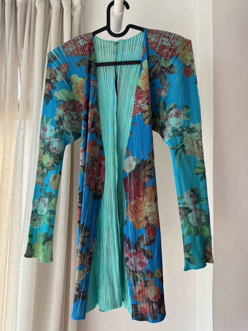 Issey Miyake issey miyake size:3 A cardigan with rose flowers Size XXS / US 00 / IT 34 - 1 Thumbnail
