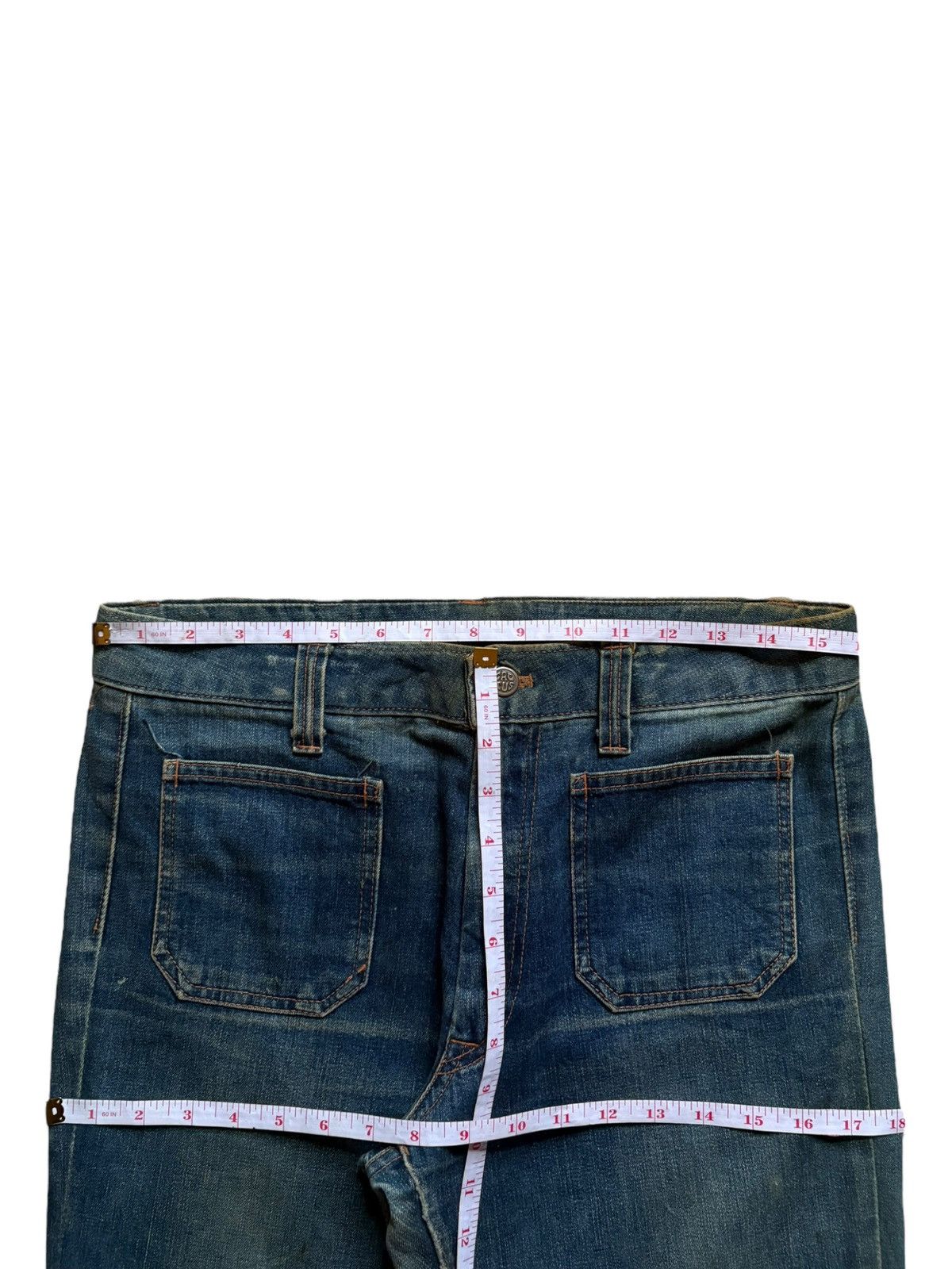 Japanese Brand Vintage Japanese Brand Mud Wash Bush Flare Jeans Size 32" / US 10 / IT 46 - 13 Thumbnail