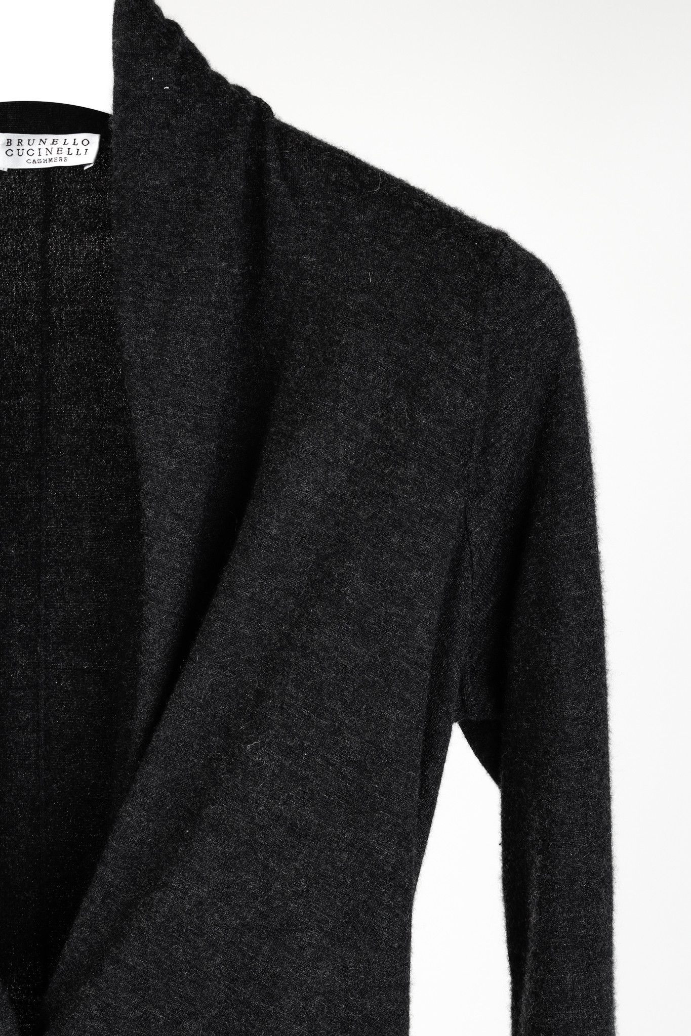Brunello Cucinelli Brunello Cucinelli Charcoal Grey Cashmere Cardigan Size S / US 4 / IT 40 - 5 Thumbnail