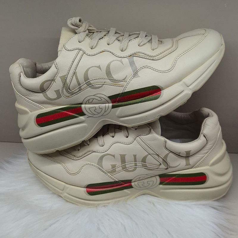 Gucci Gucci Rhyton Logo Low-Top Dad Shoes - Size US 8 / EU 41 - 6 Thumbnail