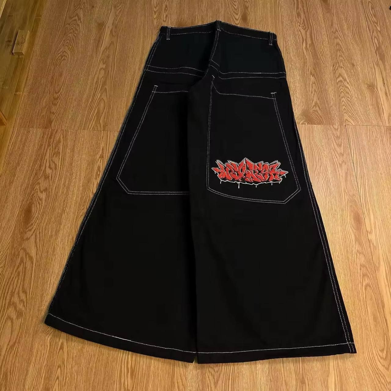 Japanese Brand × Vintage jeans and t-shirt suit with graphic embroidery Size 42L - 3 Thumbnail