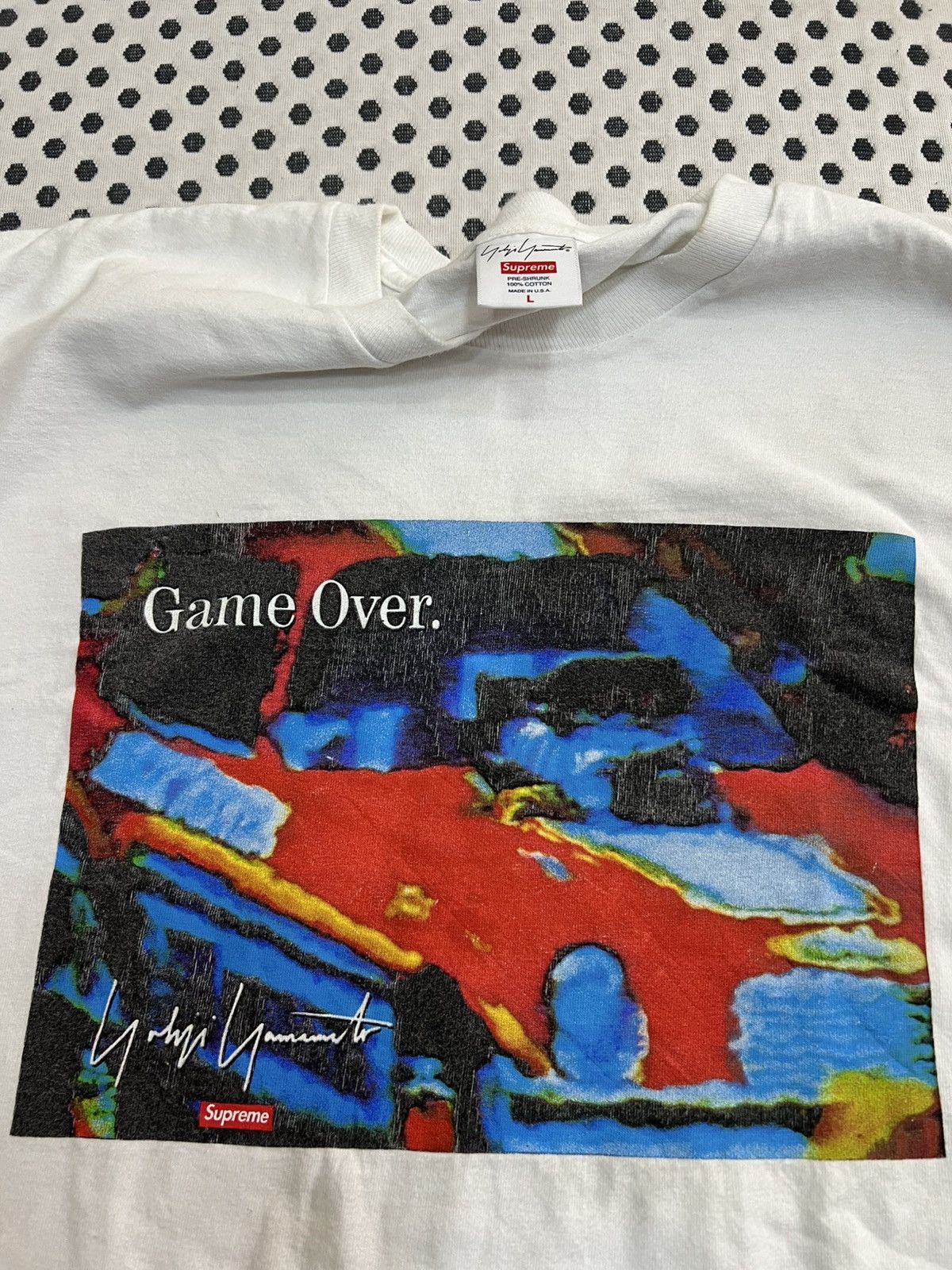 Supreme × Yohji Yamamoto Supreme x Yohji Yamamoto Game Over T-shirt. Size US L / EU 52-54 / 3 - 6 Thumbnail
