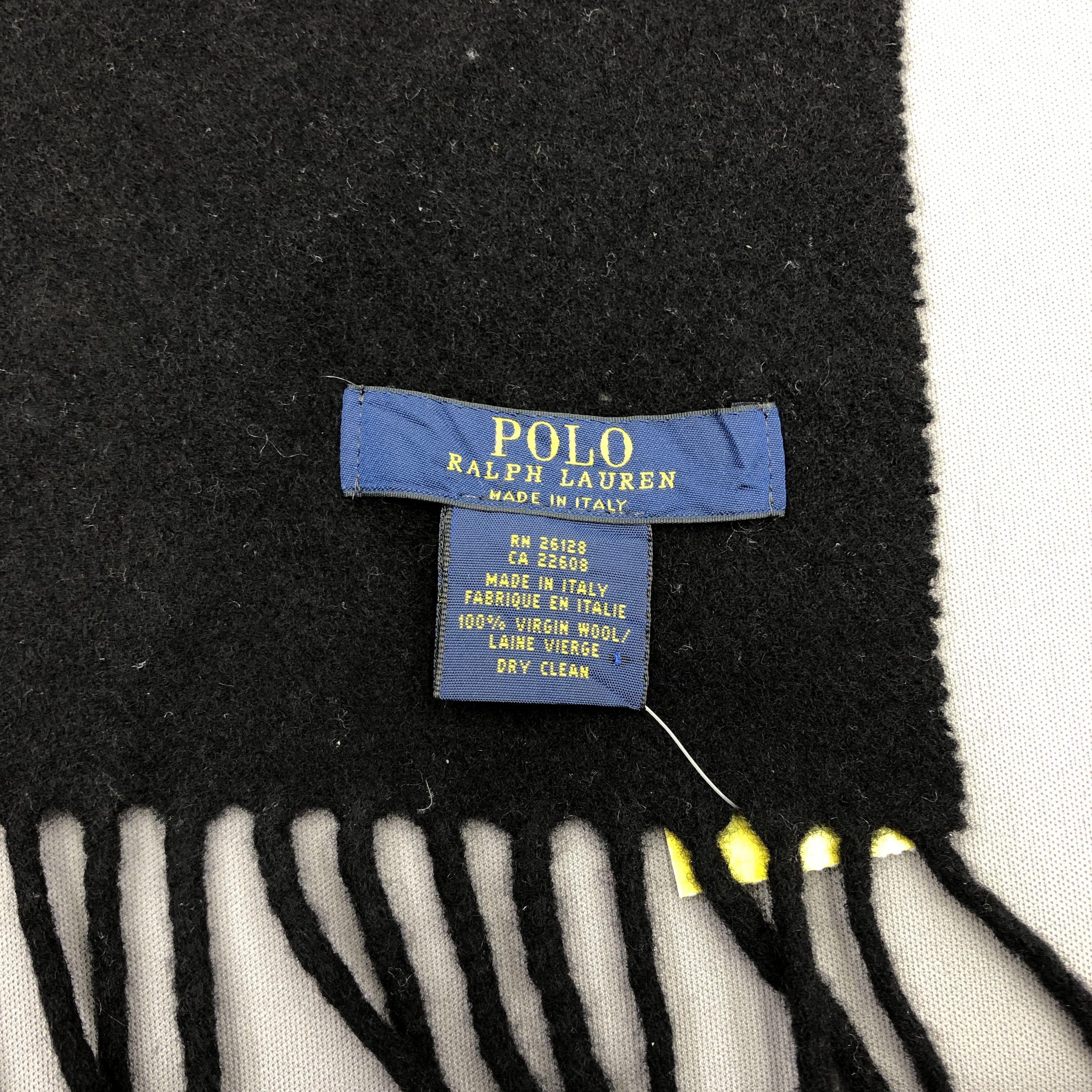 Polo Ralph Lauren Vintage 90s Polo Ralph Lauren Scarf Muffler Wool Scarves Size ONE SIZE - 4 Thumbnail