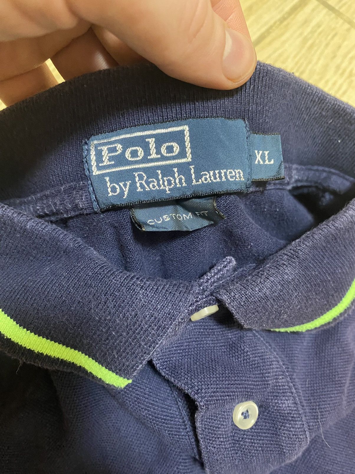 Polo Ralph Lauren × Vintage Polo Ralph Lauren blue big logo size XL Size US XL / EU 56 / 4 - 4 Thumbnail
