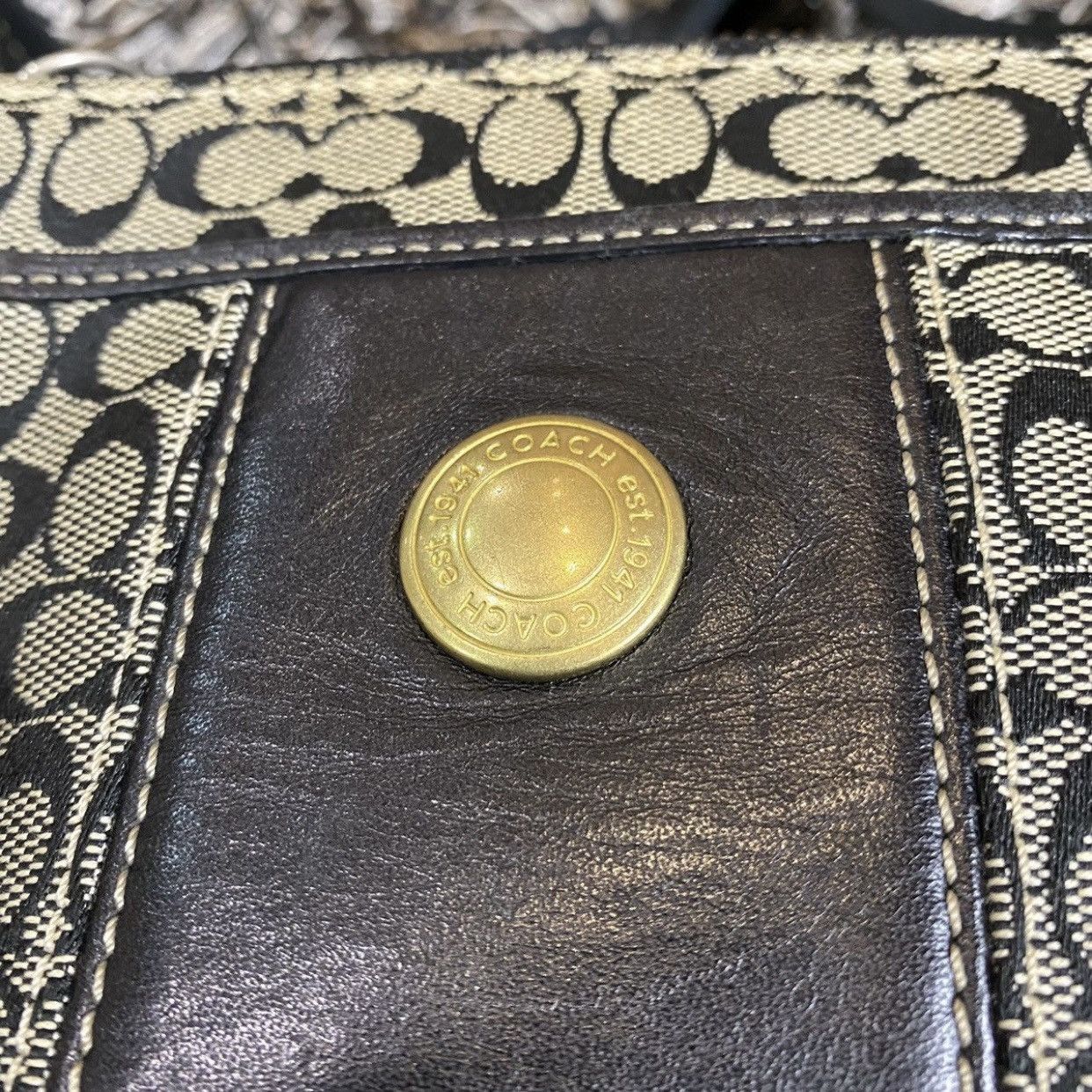 Coach Authentic Coach Monogram Small Crossover Bag Pocket Book Size ONE SIZE - 5 Thumbnail
