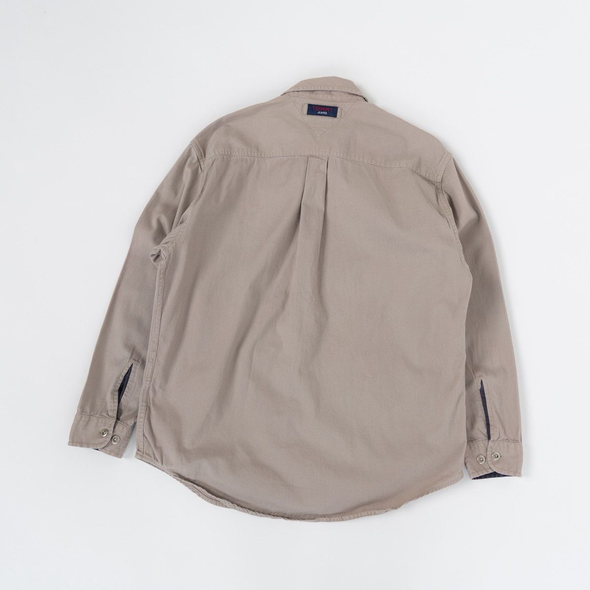 Tommy Hilfiger Tommy Hilfiger Jeans Vintage Corduroy Shirt Beige Button Up Size US S / EU 44-46 / 1 - 4 Thumbnail