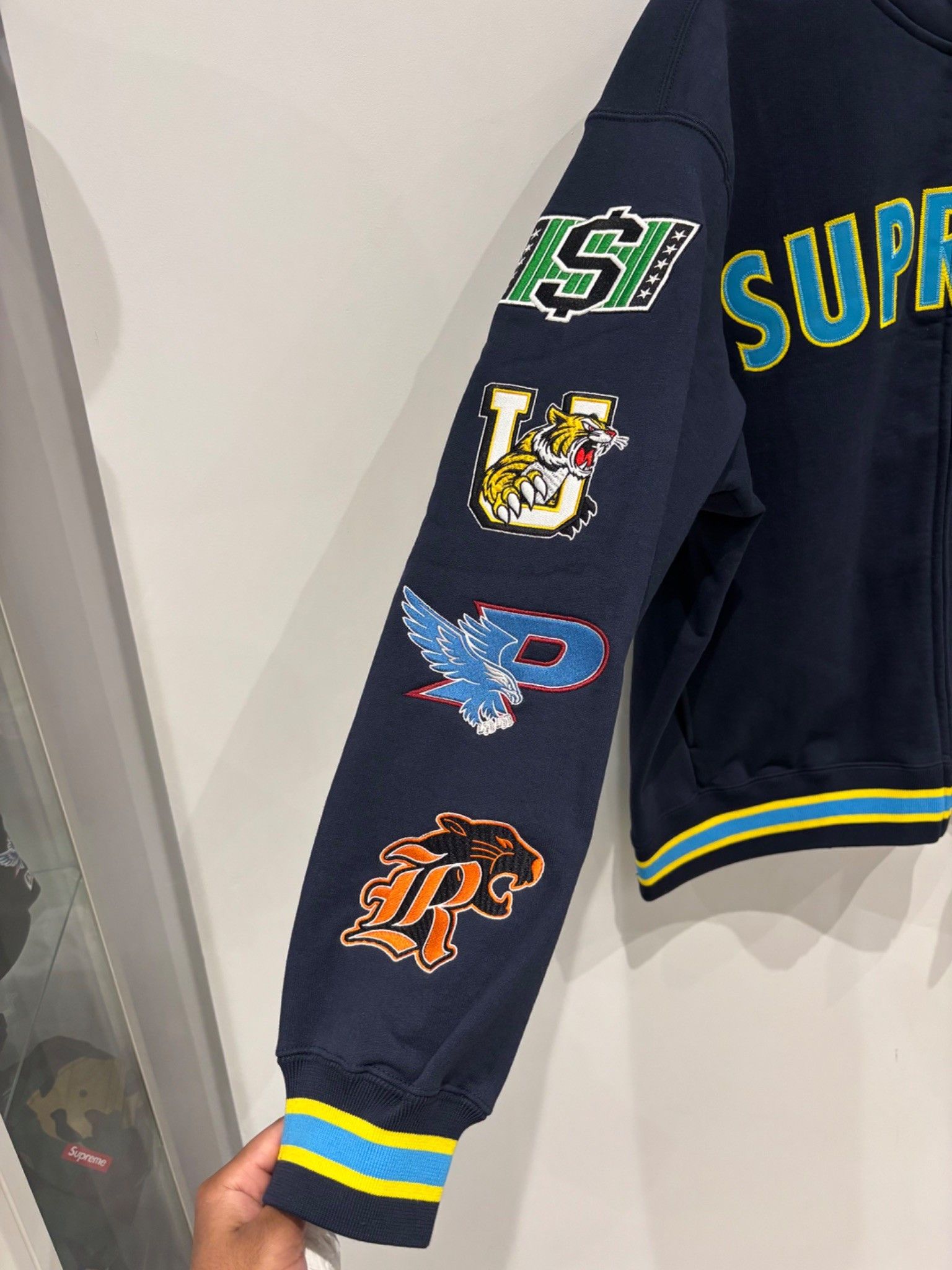 Supreme Supreme Mascots Zip Up Sweatshirt Navy Size US M / EU 48-50 / 2 - 2 Thumbnail