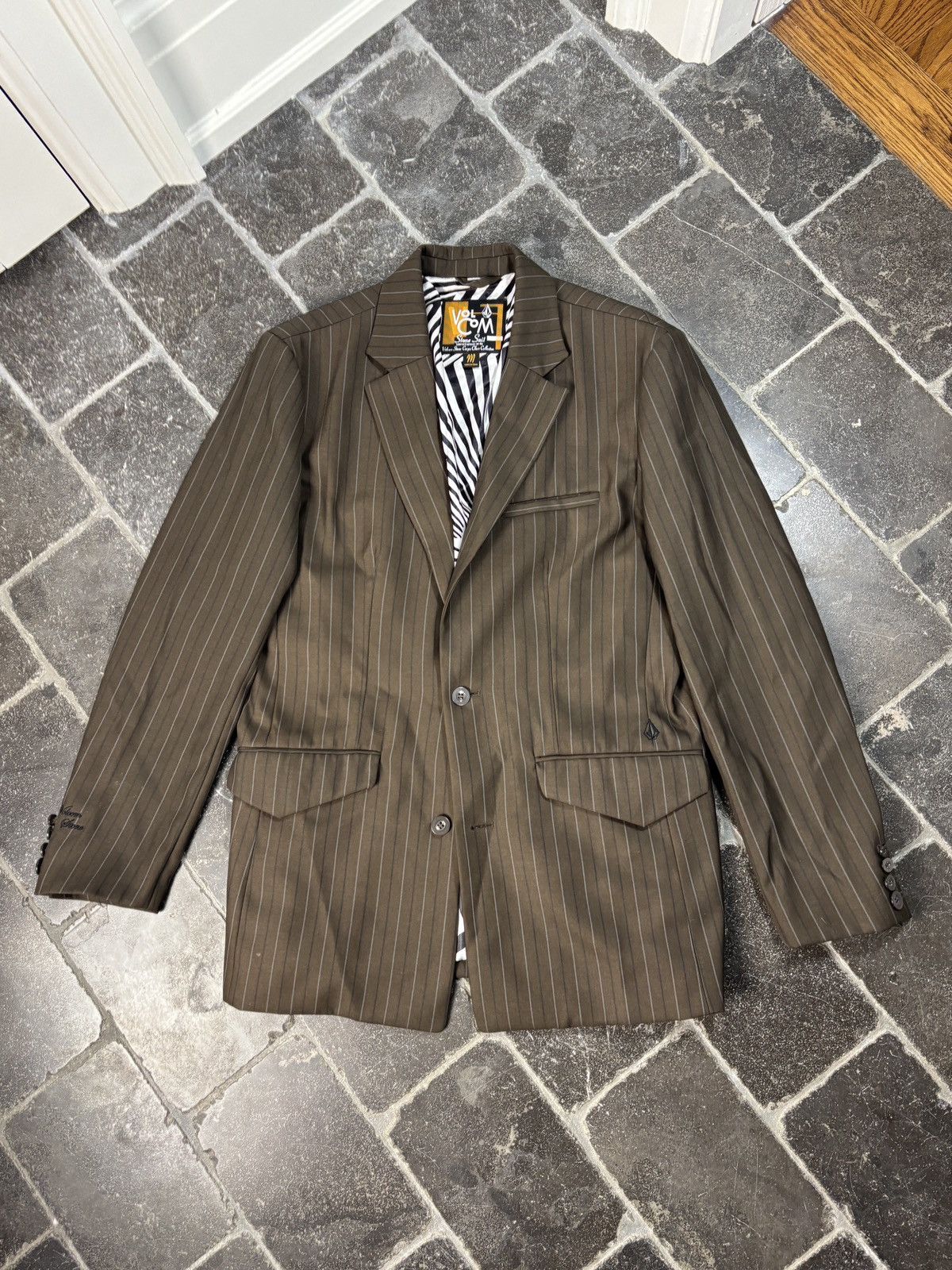 Volcom Volcom Stone Corpo Class Two Piece Suit Snow Nylon Polyester Size 40R - 4 Thumbnail
