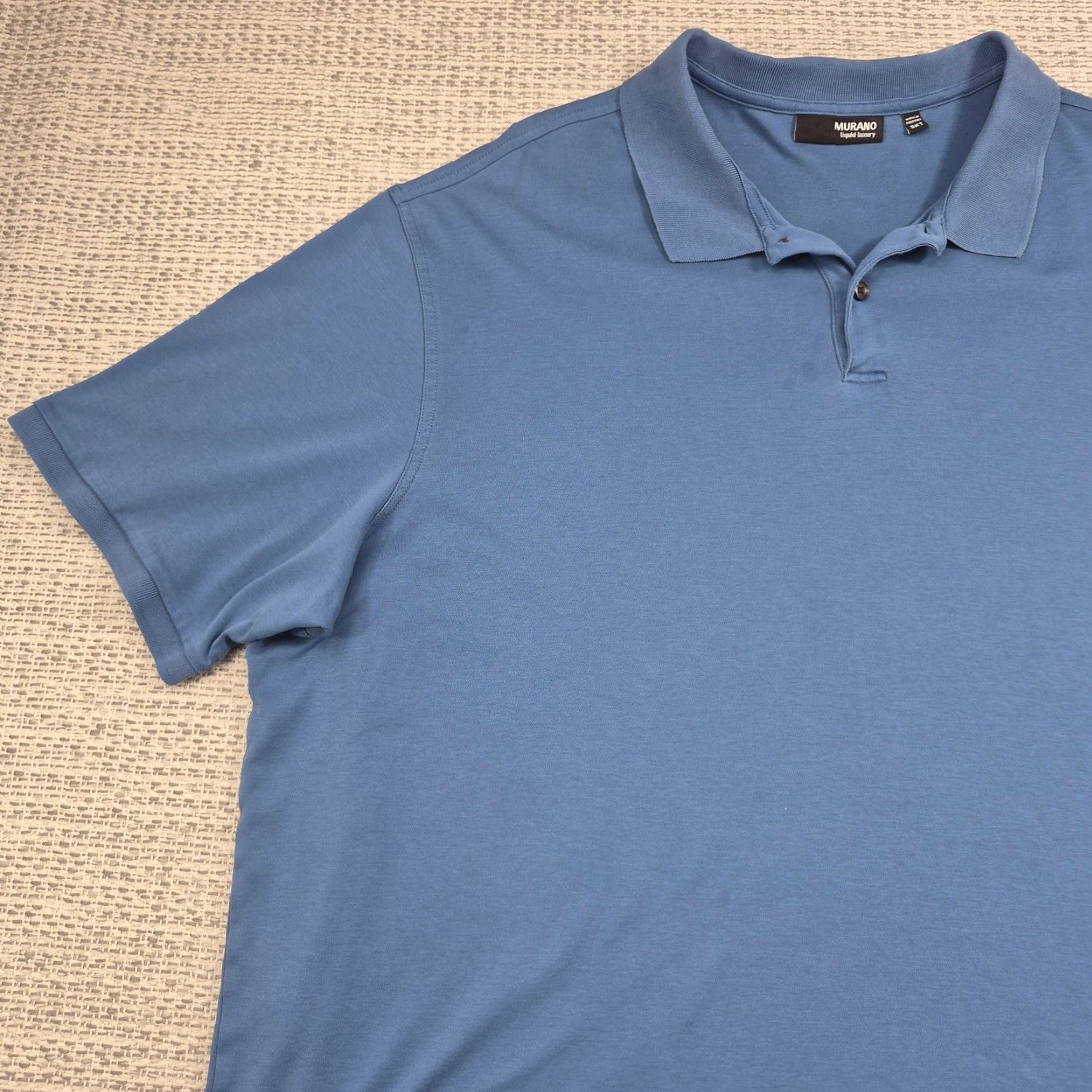 Murano Murano Liquid Luxury Polo Shirt Mens 3XLT Blue Short Sleeve Big Tall Preppy Shirt Size US XXL / EU 58 / 5 - 3 Thumbnail