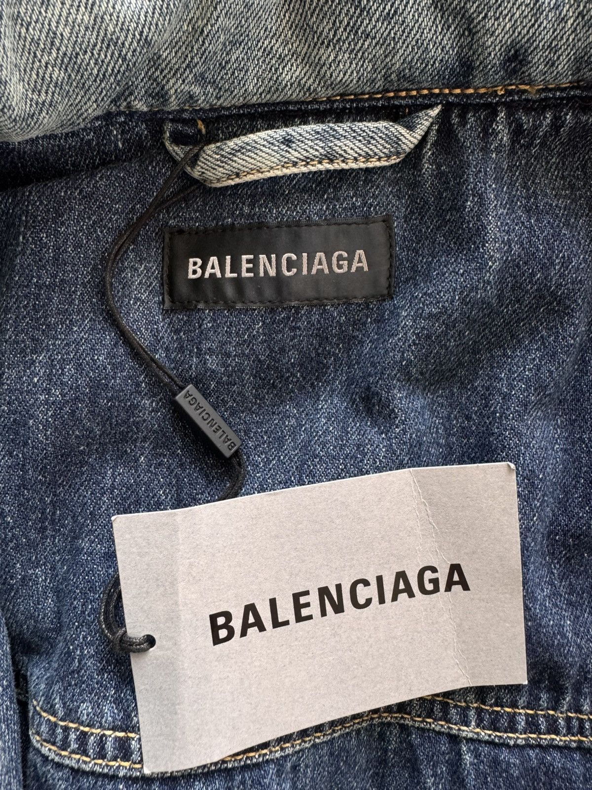 Balenciaga BALENCIAGA Padded Denim Jacket Worn By Kanye, Shai Size US S / EU 44-46 / 1 - 10 Thumbnail