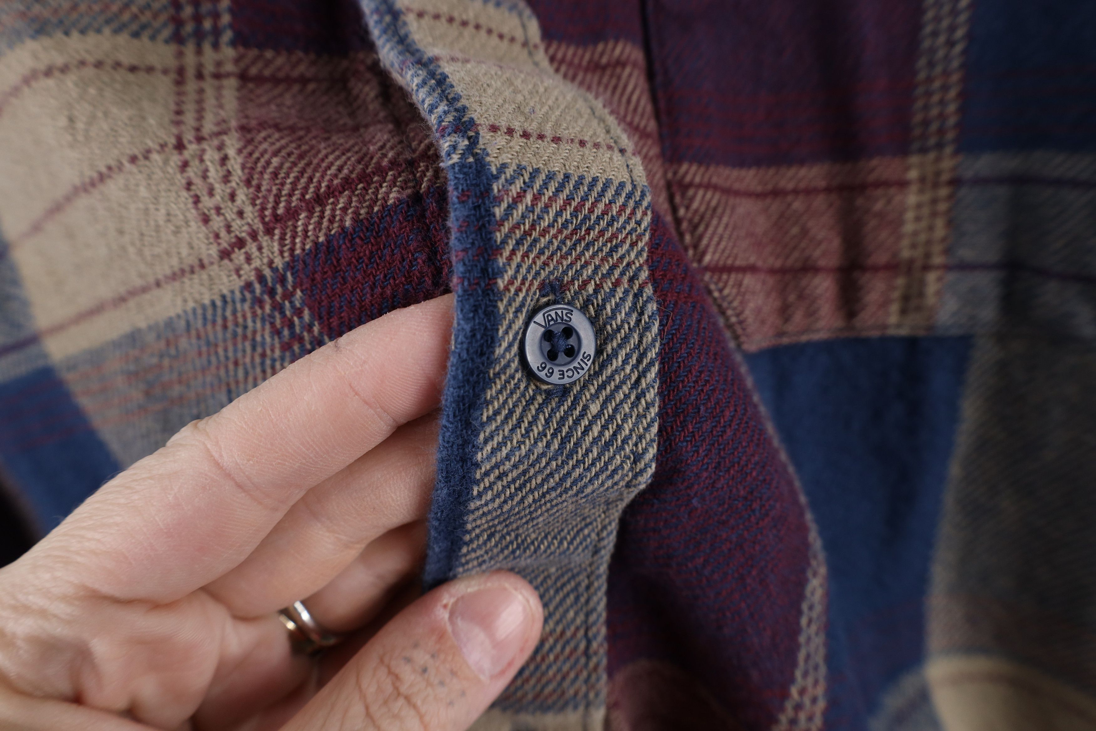 Vans × Vintage Vintage Vans Checkered Plaid Flannel Collared Button Shirt Size US M / EU 48-50 / 2 - 6 Thumbnail