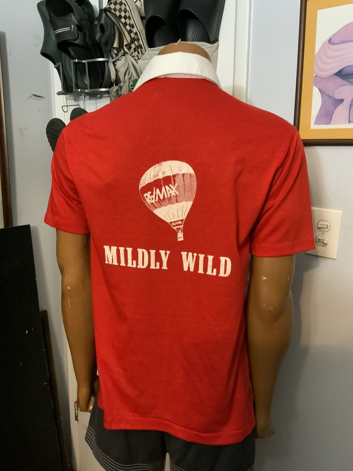 Vintage Hilton Re/Max Real Estate Wild Hot Air Balloon Polo Shirt Size US M / EU 48-50 / 2 - 9 Thumbnail