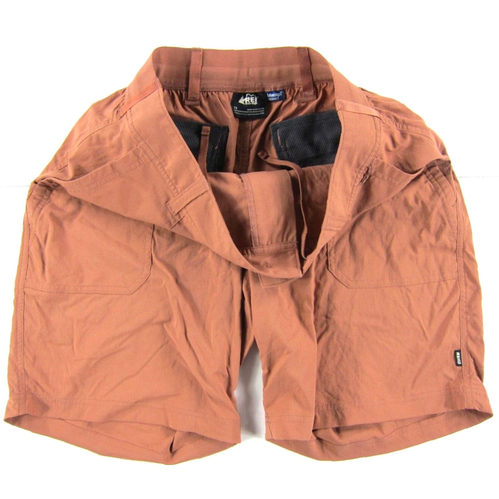 Vintage REI CO-OP Nylon Stretch Orange Active Hike Pocket Chino Shorts Woman Size 12 Size 34" / US 12 / IT 48 - 5 Thumbnail