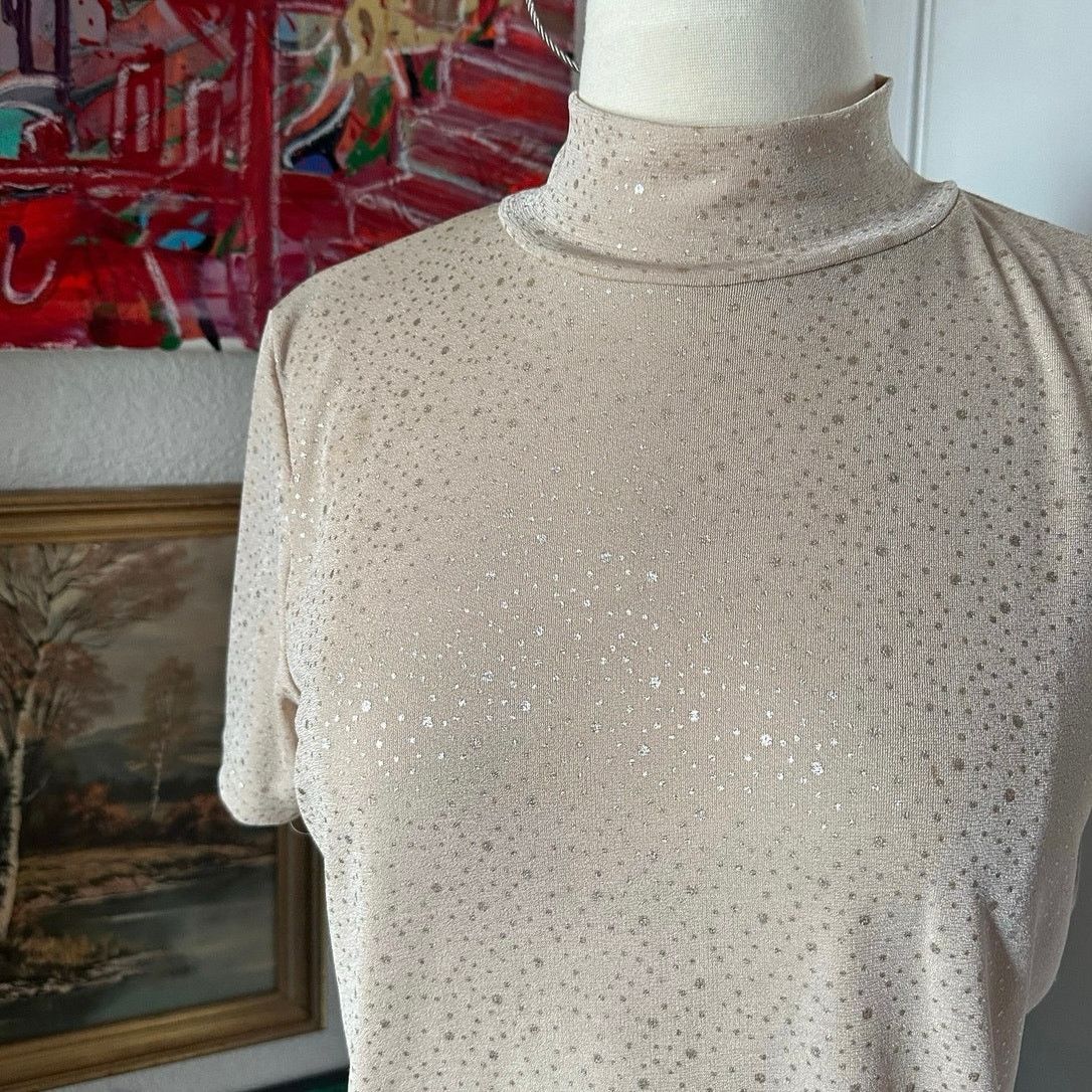 Other sml sport beige and gold polka dot turtleneck Size S / US 4 / IT 40 - 2 Thumbnail