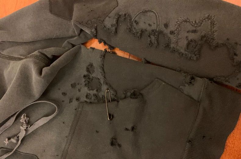 Greg Lauren greg lauren size 2Women's ripped hoodie 2505-Nextarrow Size S / US 4 / IT 40 - 5 Thumbnail