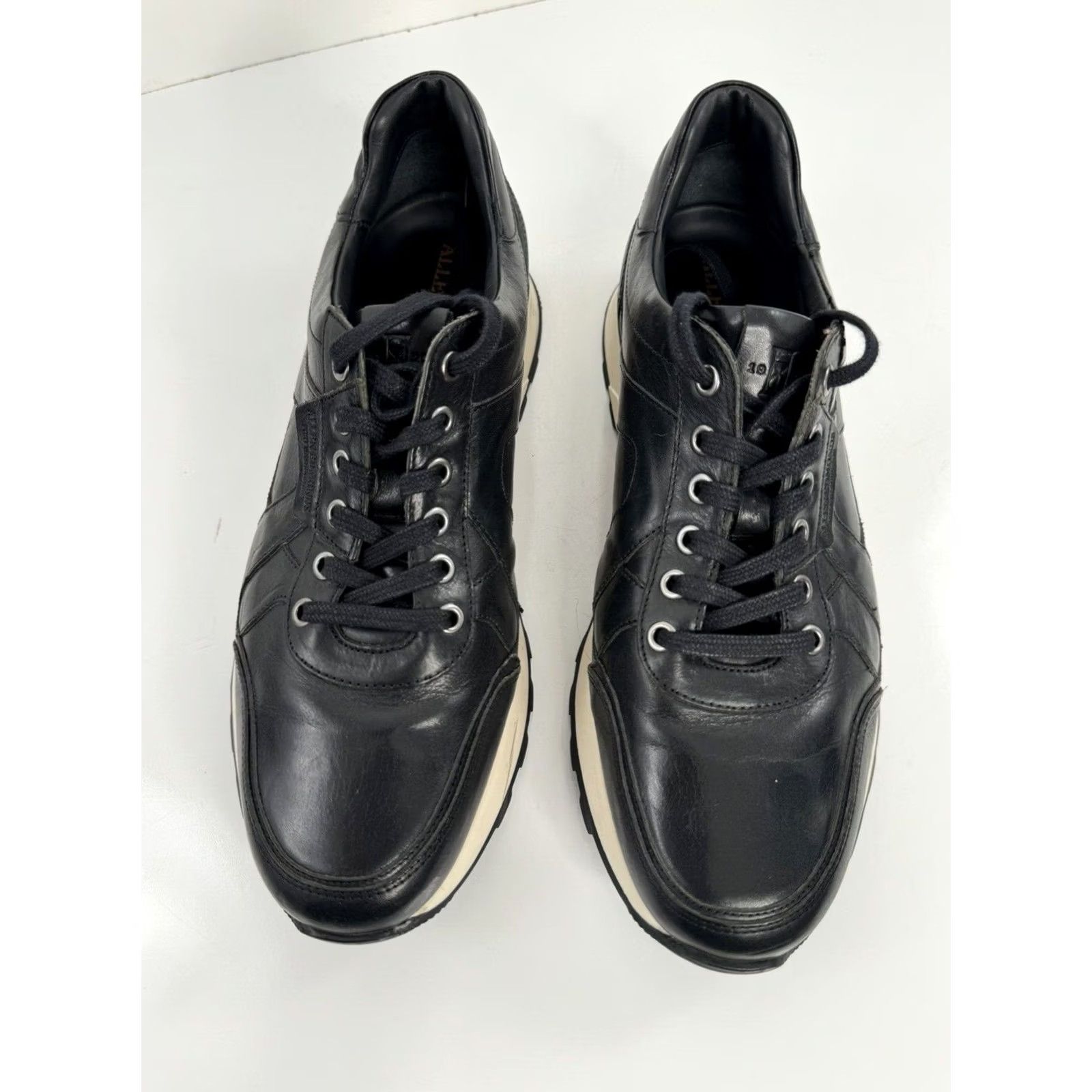 Allen Edmonds Allen Edmonds FORT WASHINGTON Leather Sneakers 11.5 D Black Mens Size US 12 / EU 45 - 2 Thumbnail