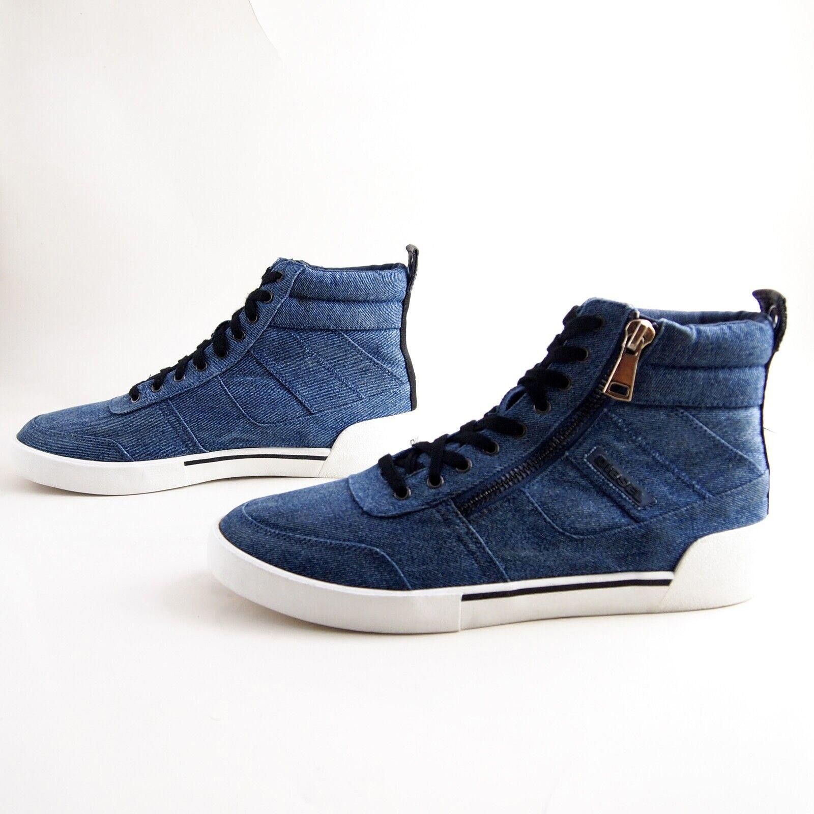 Diesel Diesel Dvelows High Top Sneakers Blue Denim EU 46 US 12.5 Size US 12.5 / EU 45-46 - 3 Thumbnail