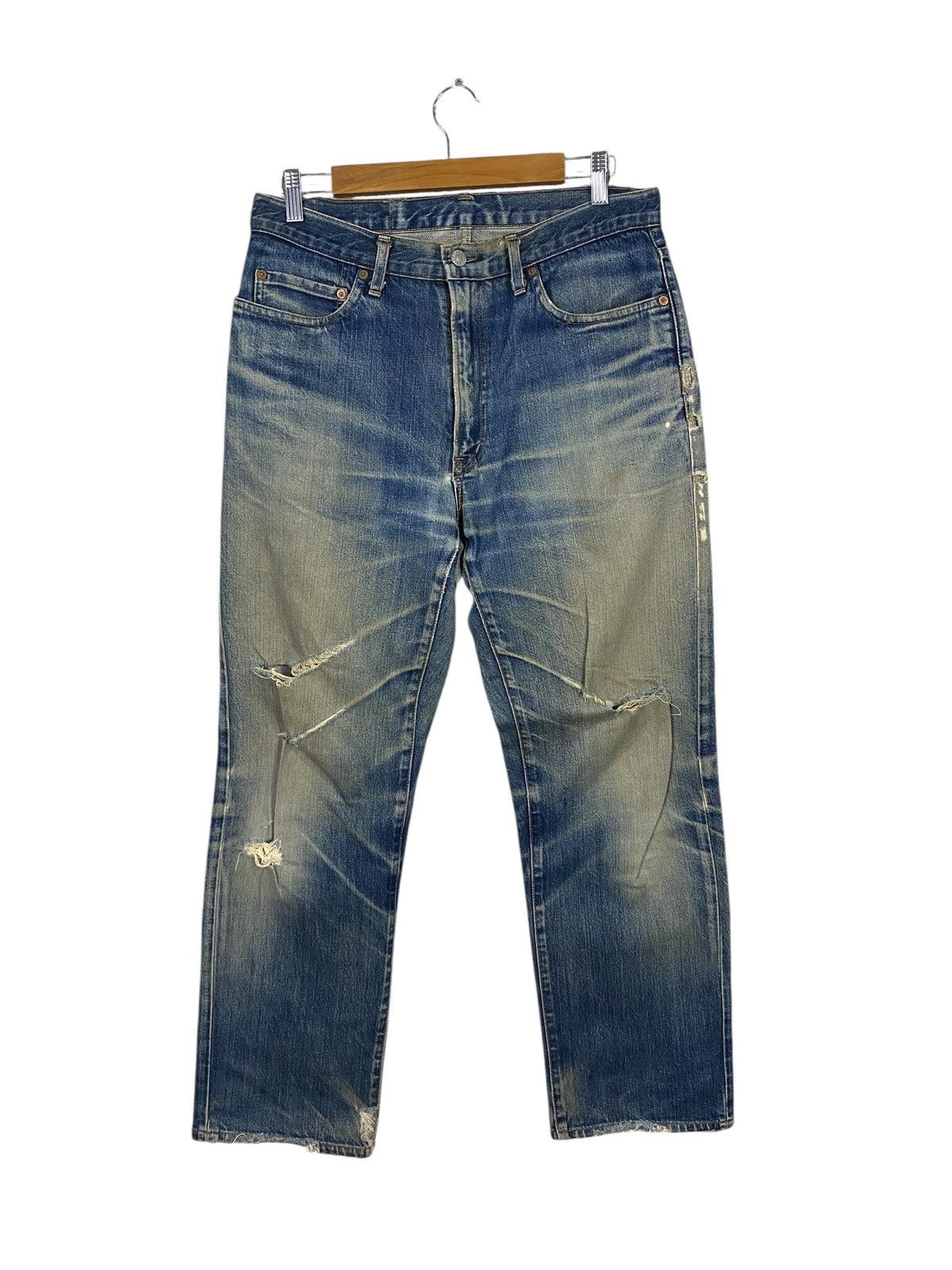 HOLLYWOOD RANCH MARKET Vintage HR market denim distressed Size US 32 / EU 48 - 1 Thumbnail