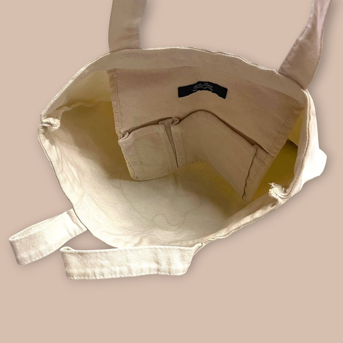 Undercover UNDERCOVER Jun Takahashi Bear Logo Print Canvas Tote Bag Size ONE SIZE - 4 Thumbnail