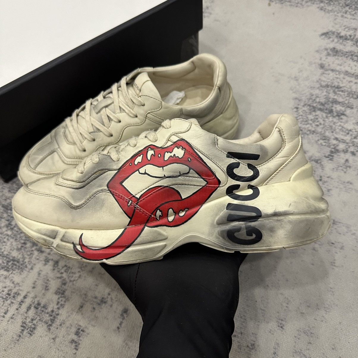Gucci Gucci Rhyton With Mouth Print Size US 9 / EU 42 - 2 Thumbnail