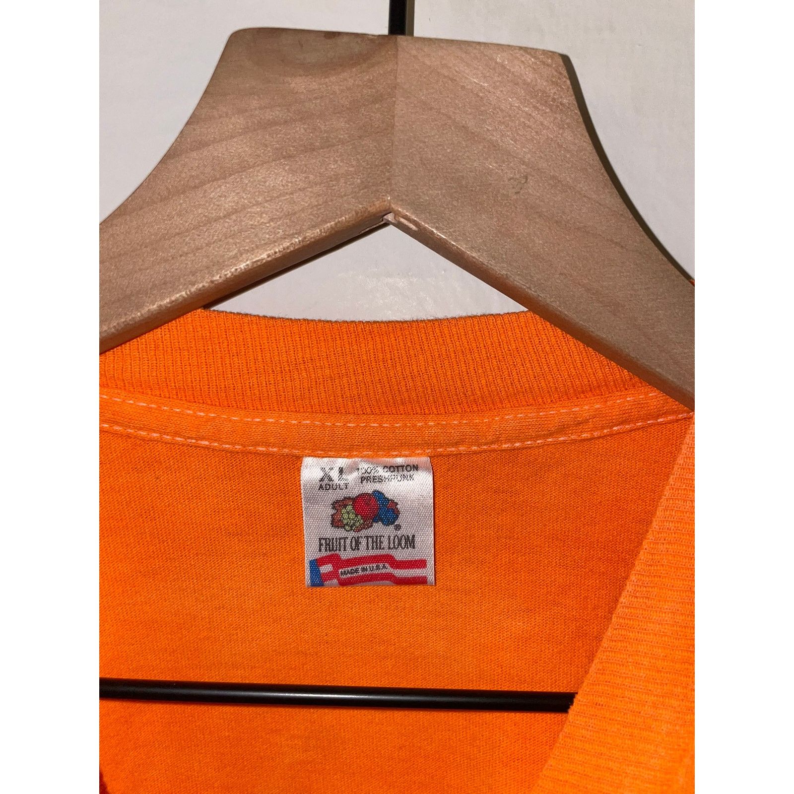 Fruit Of The Loom Vintage Fruit Of The Loom Tie Dye Shirt Orange Tee GC XL 90s Size US XL / EU 56 / 4 - 5 Thumbnail