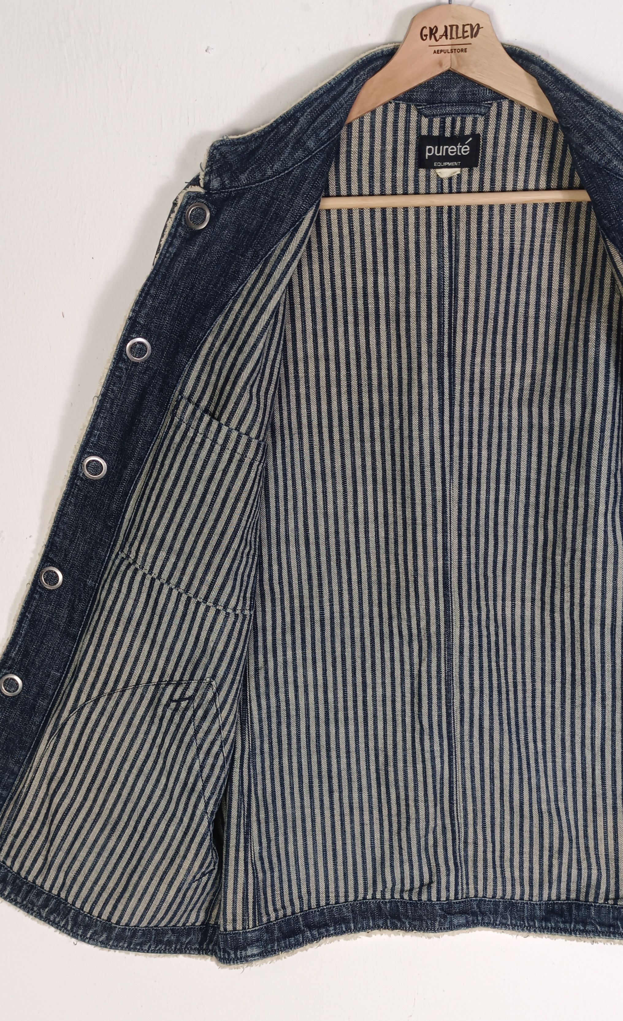 Japanese Brand × Vintage Purete Equipment Houston Denim Jacket Size US M / EU 48-50 / 2 - 9 Thumbnail