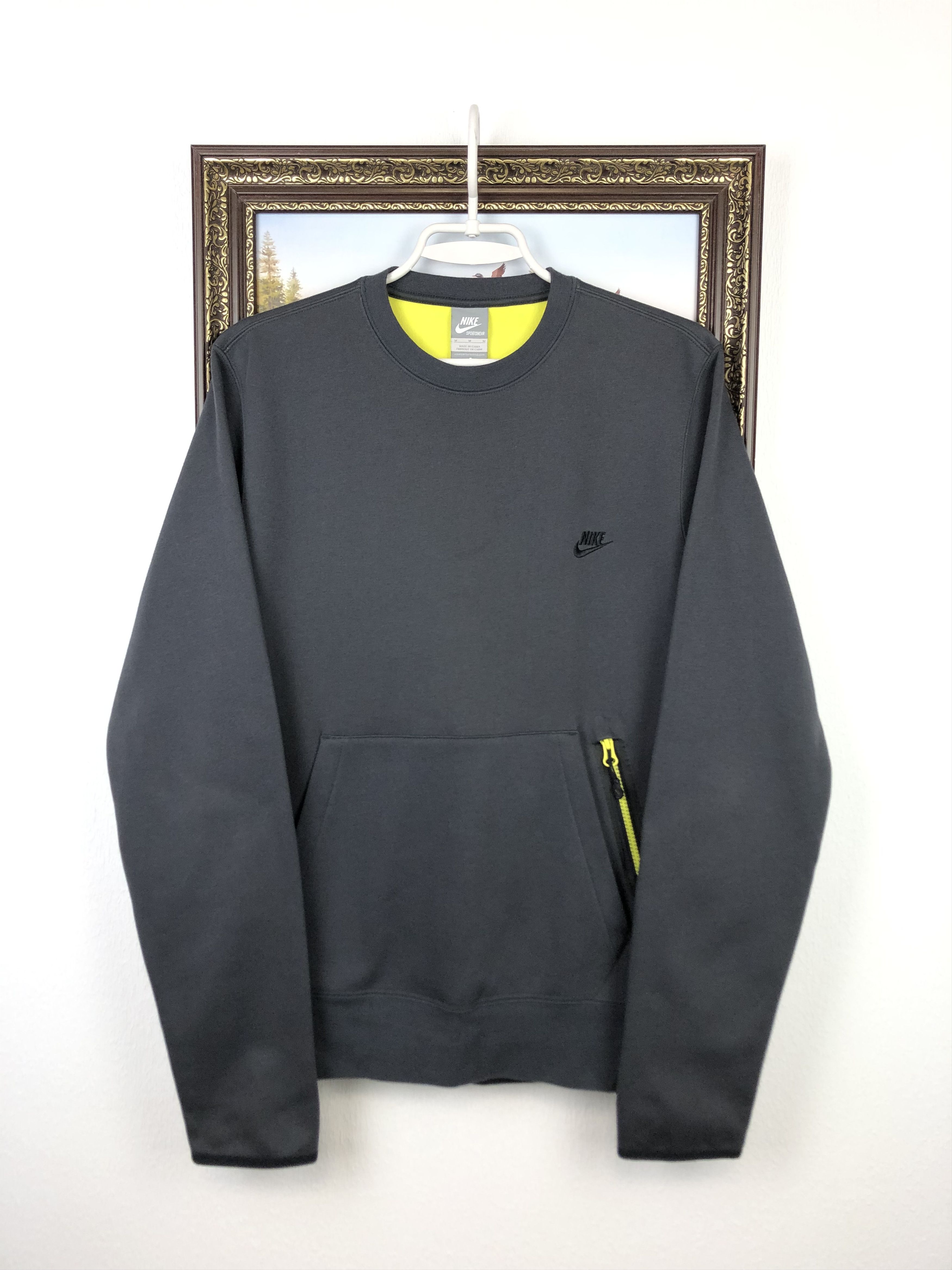 Nike Vintage Nike Swoosh Gray Sweatshirt Mens Crewneck Y2K Rare Size US M / EU 48-50 / 2 - 1 Thumbnail