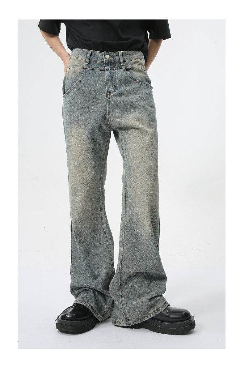 Japanese Brand × Jean Vintage high street loose flared washed jeans Size US 32 / EU 48 - 1 Thumbnail