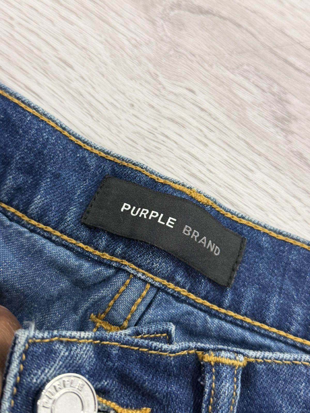 Purple Brand Purple Brand One Year Worn Dark Indigo Jeans Size US 32 / EU 48 - 3 Thumbnail