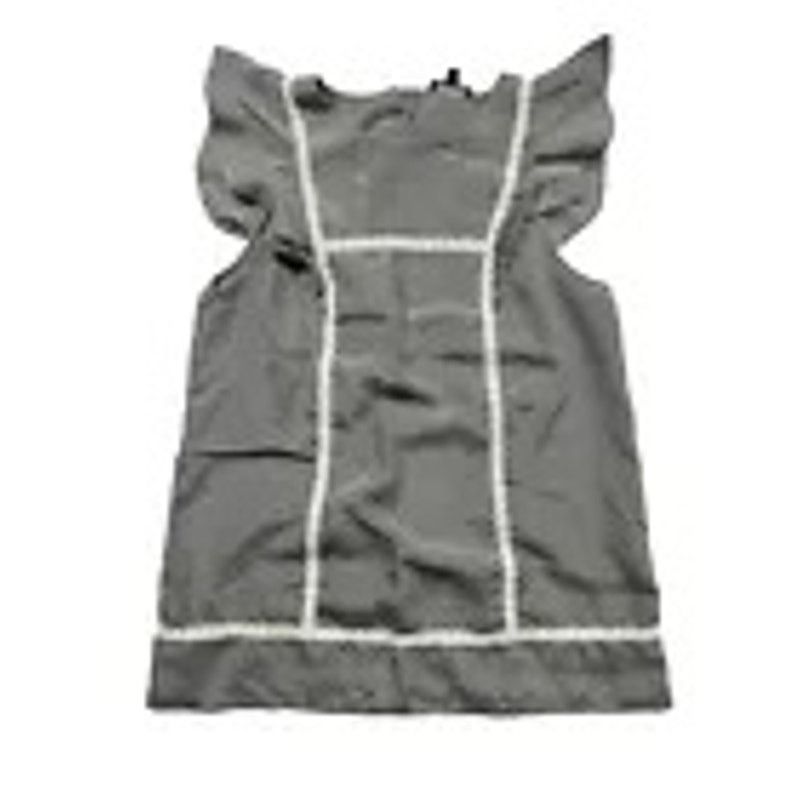 Gap GAP Juniors Dark Gray Silk Shirt with Lacy Accents Medium Size M / US 6-8 / IT 42-44 - 1 Thumbnail