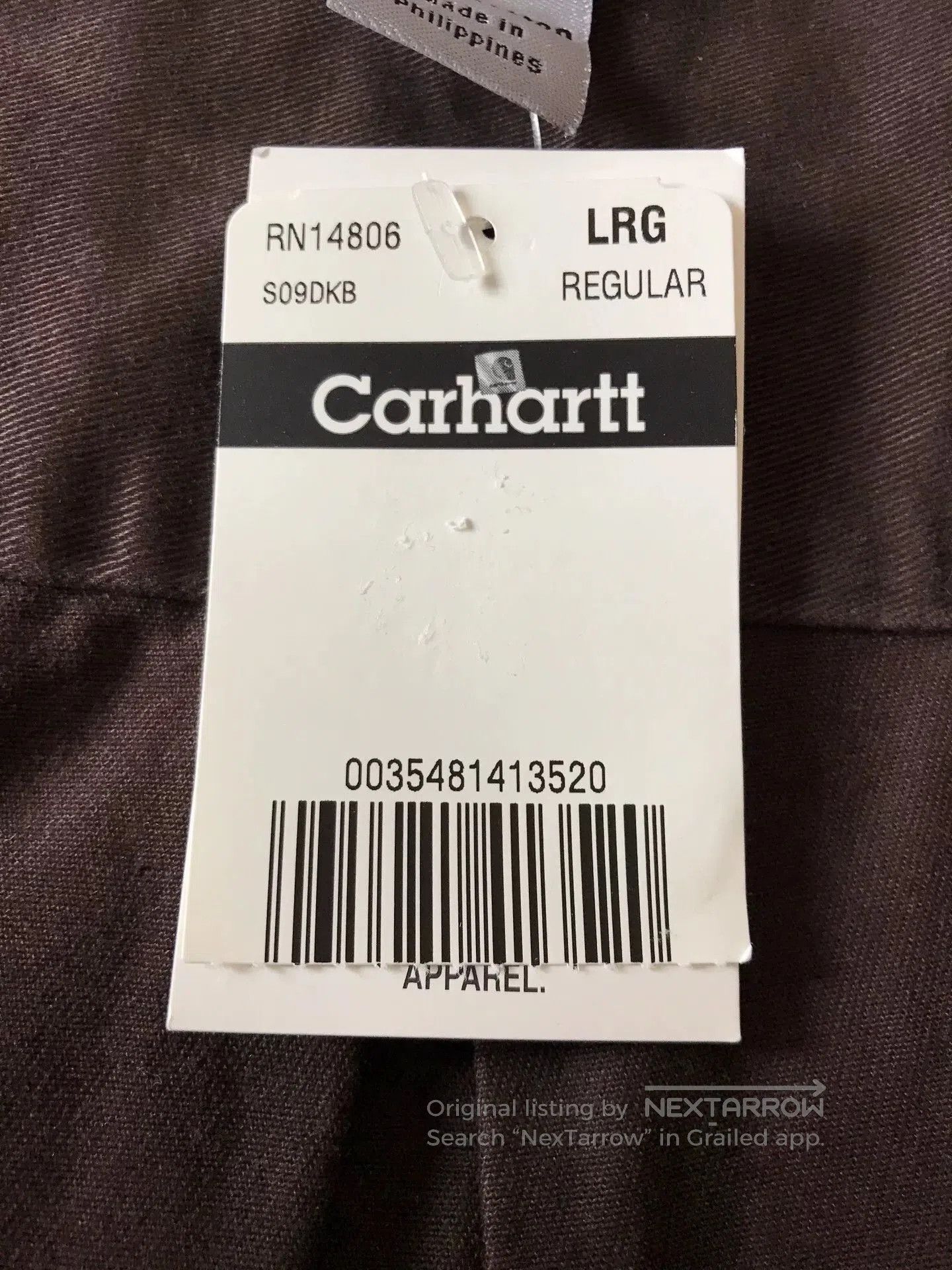 Carhartt Carhartt S09 DKB Work Shirt. Size US L / EU 52-54 / 3 - 8 Thumbnail