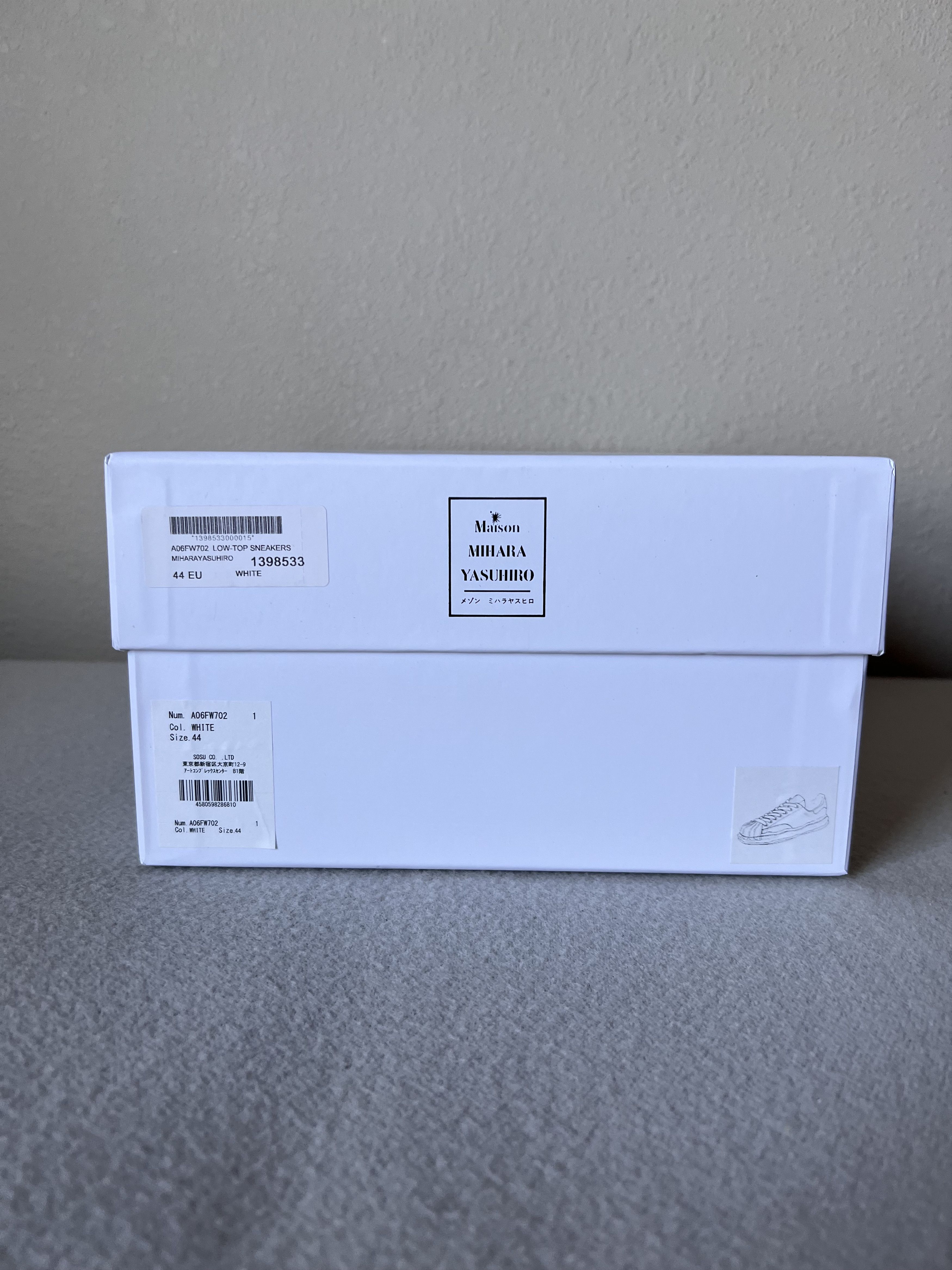 Maison MIHARA YASUHIRO Maison Mihara Yasuhiro Leather Blakey Sneakers in White Size US 11 / EU 44 - 8 Thumbnail