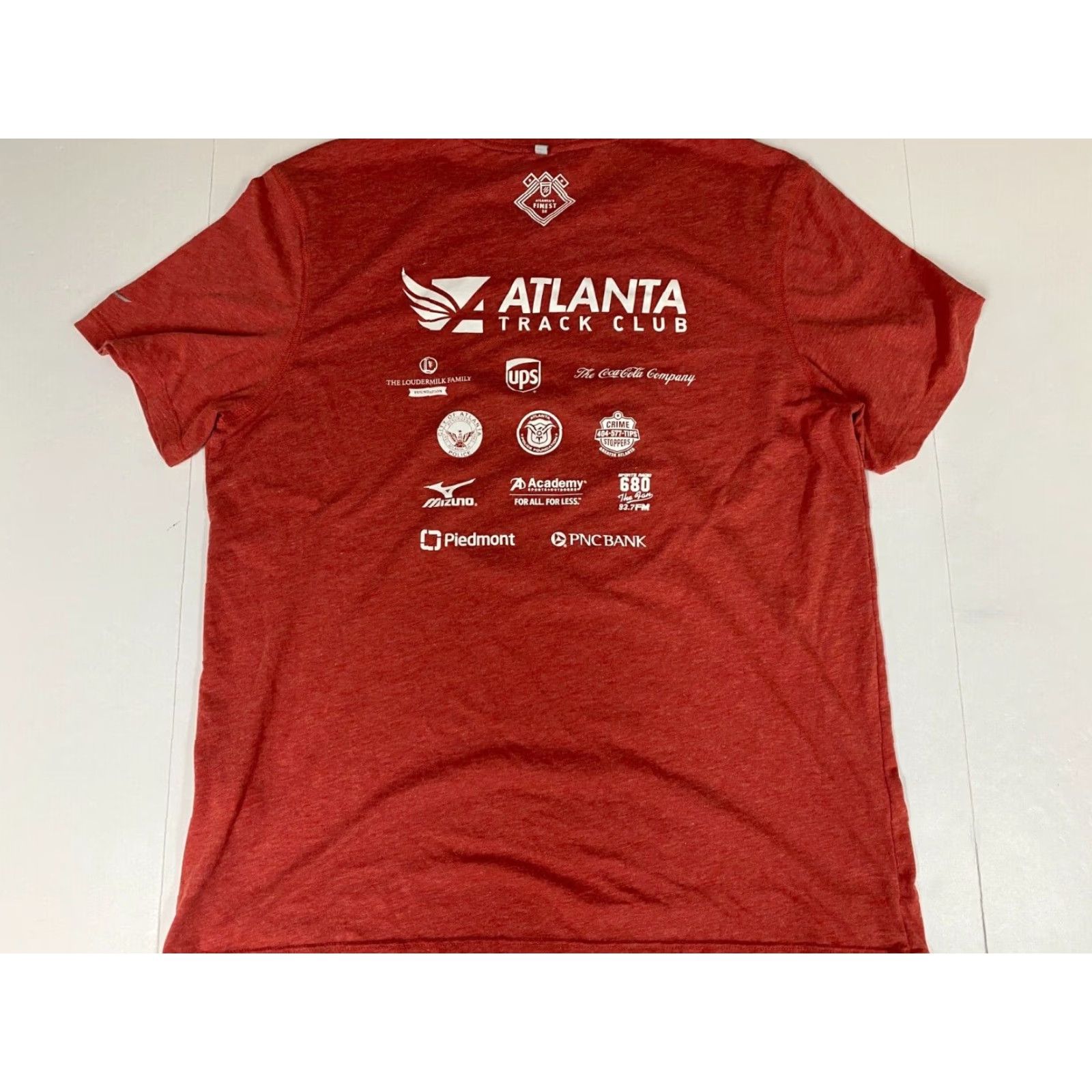 Mizuno Mizuno Mens T-Shirt Short Sleeve Crew Neck Red XL Cotton Logo Breathable 90s University Atlanta 5K Mens Size US XL / EU 56 / 4 - 7 Thumbnail