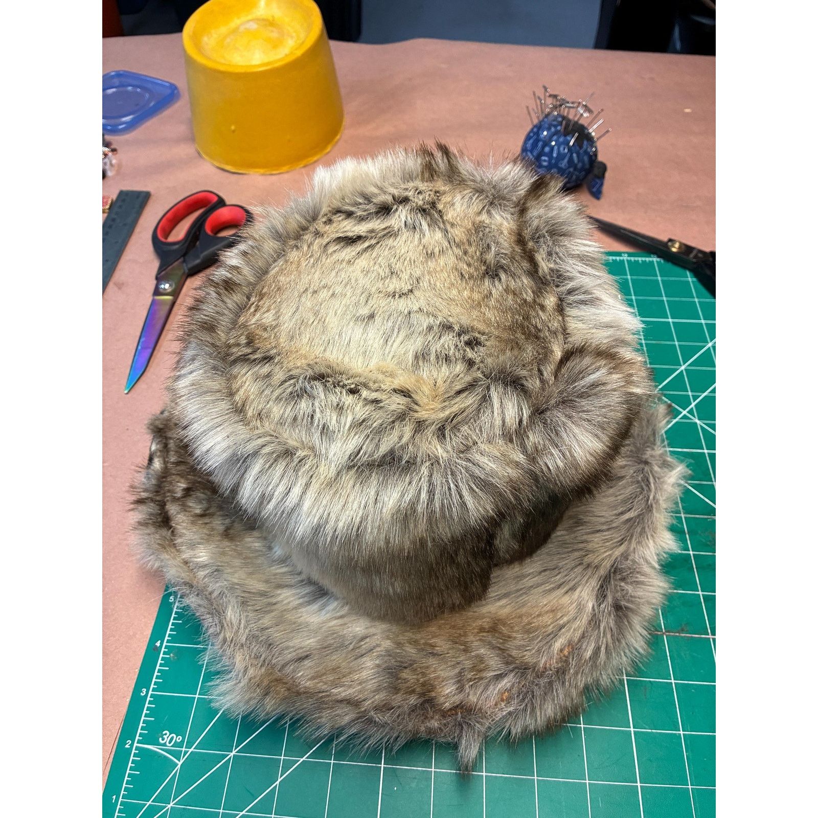 Other Upcycled Faux Fur Bucket Hat – Leopard Lined, Floppy Brim Size ONE SIZE - 13 Thumbnail