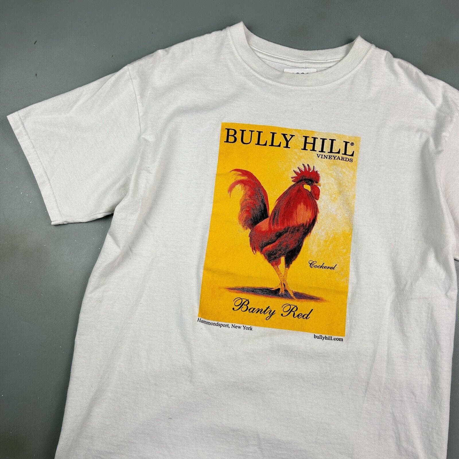 Vintage VINTAGE | Bully Hill NY Vineyards Banty Red T-Shirt sz L Size US L / EU 52-54 / 3 - 2 Thumbnail