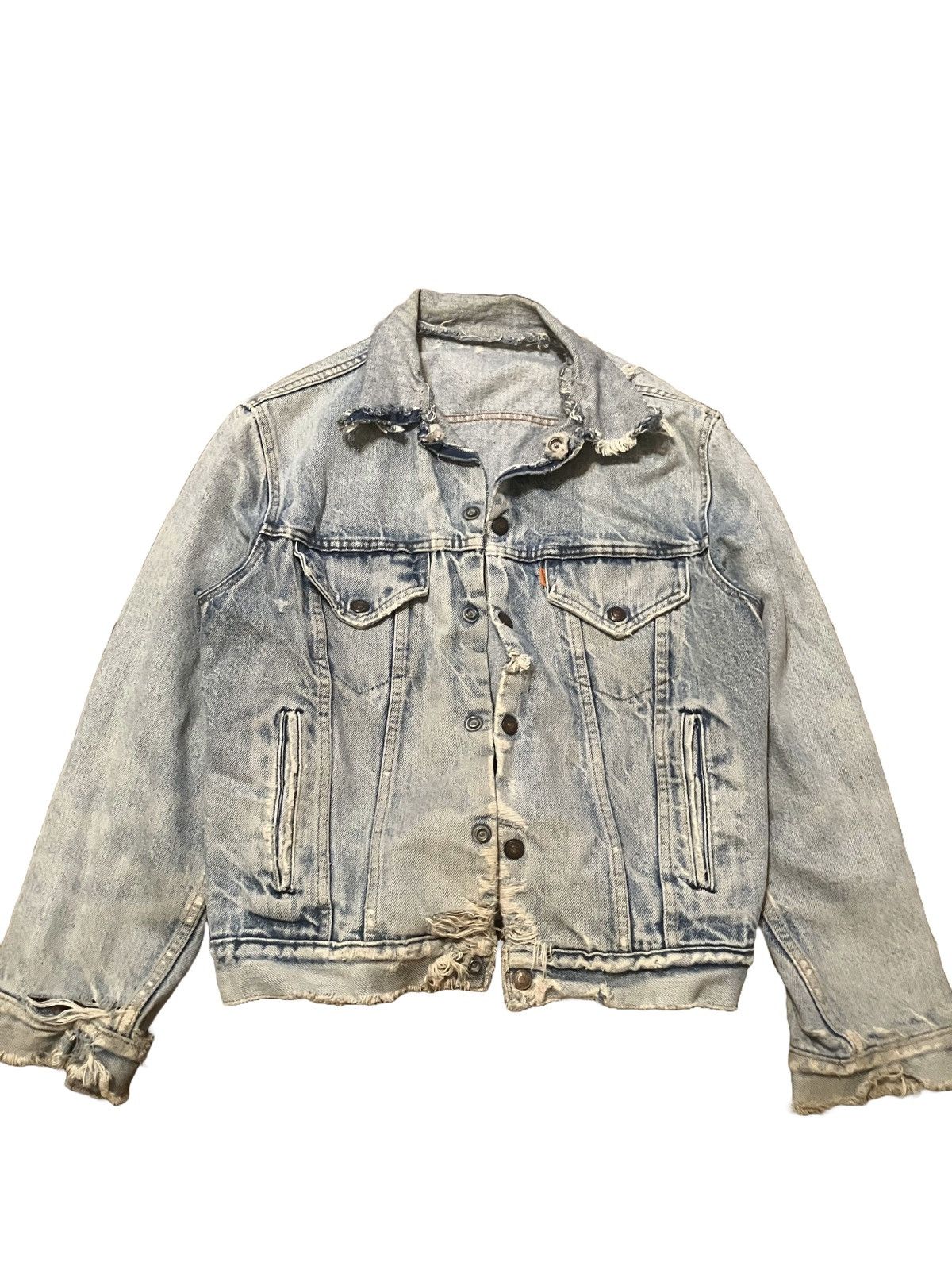 Levi's × Vintage 80’s Thrashed Levi’s Trucket Jacket Size US M / EU 48-50 / 2 - 1 Thumbnail