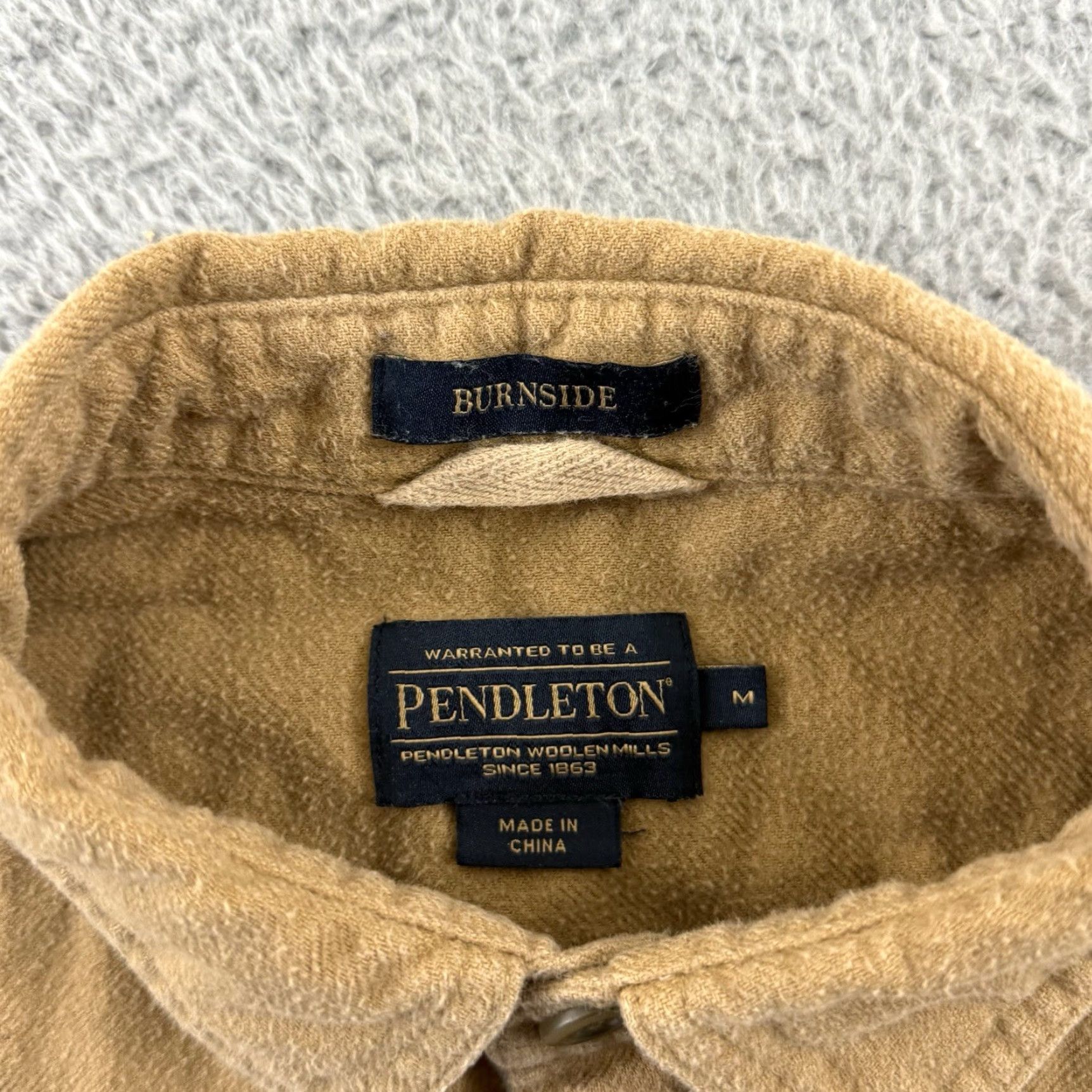 Pendleton Pendleton Burnside Shirt Mens M Brown Long Sleeve Flannel Button Up Outdoor Workwear Cotton Size US M / EU 48-50 / 2 - 6 Thumbnail