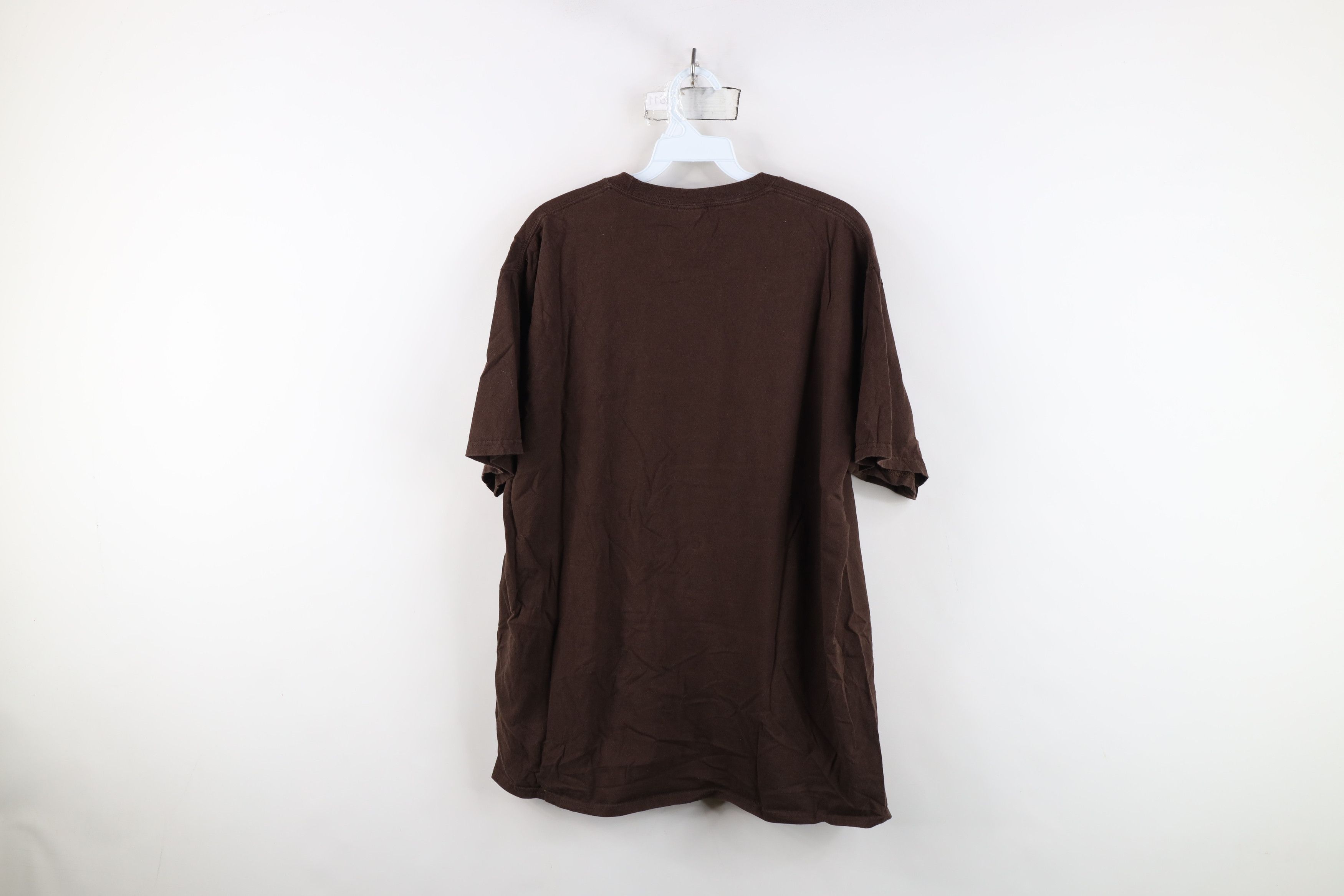 Vintage Vintage Streetwear Machine Gun Short Sleeve T-Shirt Brown Size US XL / EU 56 / 4 - 10 Thumbnail