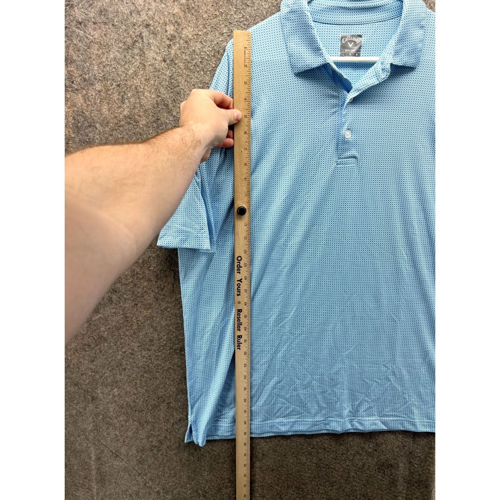 Callaway Callaway Polo Shirt Mens L Blue Gingham Opti-Dri Stretch Golf Performance Shirt Size US L / EU 52-54 / 3 - 4 Thumbnail