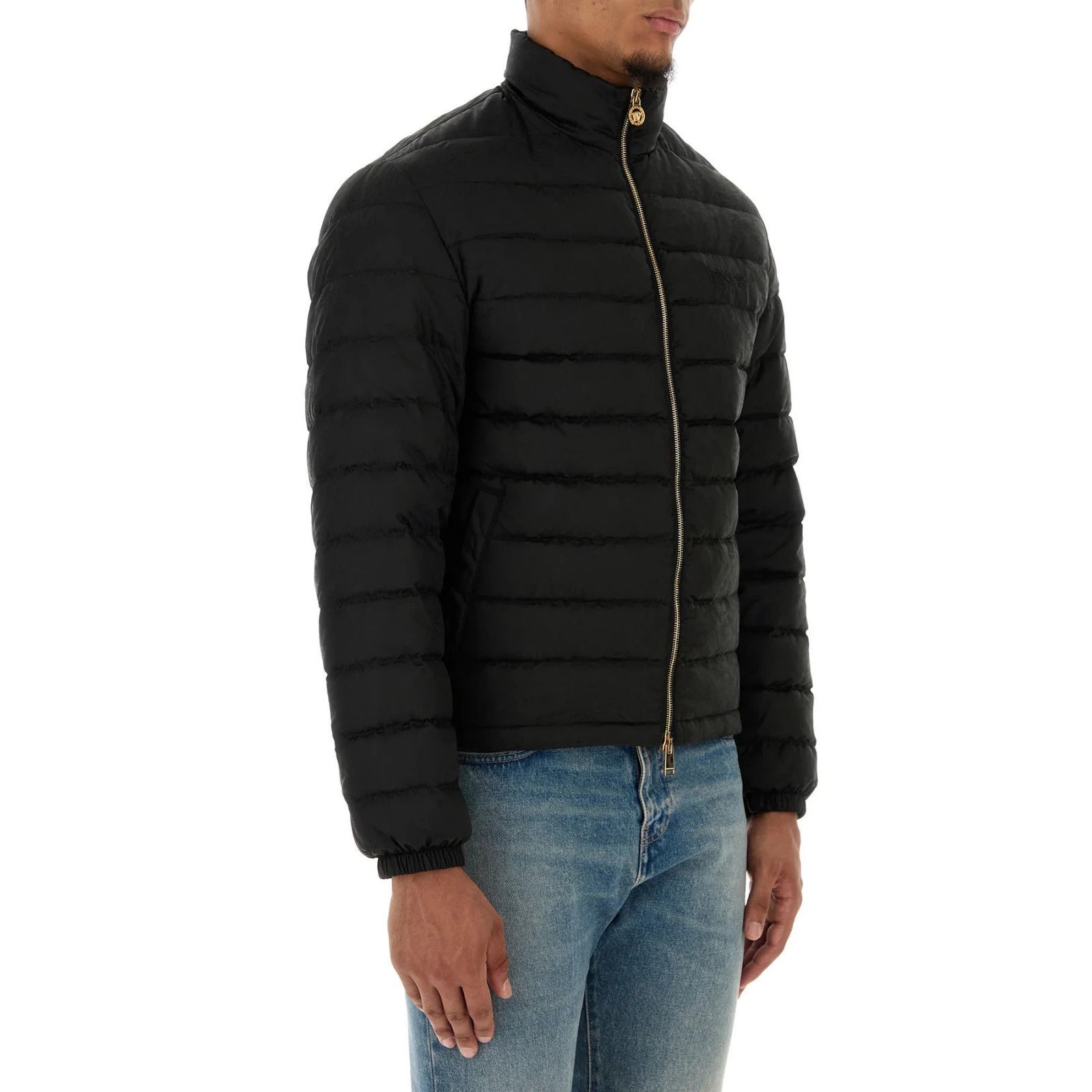 Versace VERSACE Black Nylon Down Jacket New & Authentic (Men's size: Size US M / EU 48-50 / 2 - 3 Thumbnail