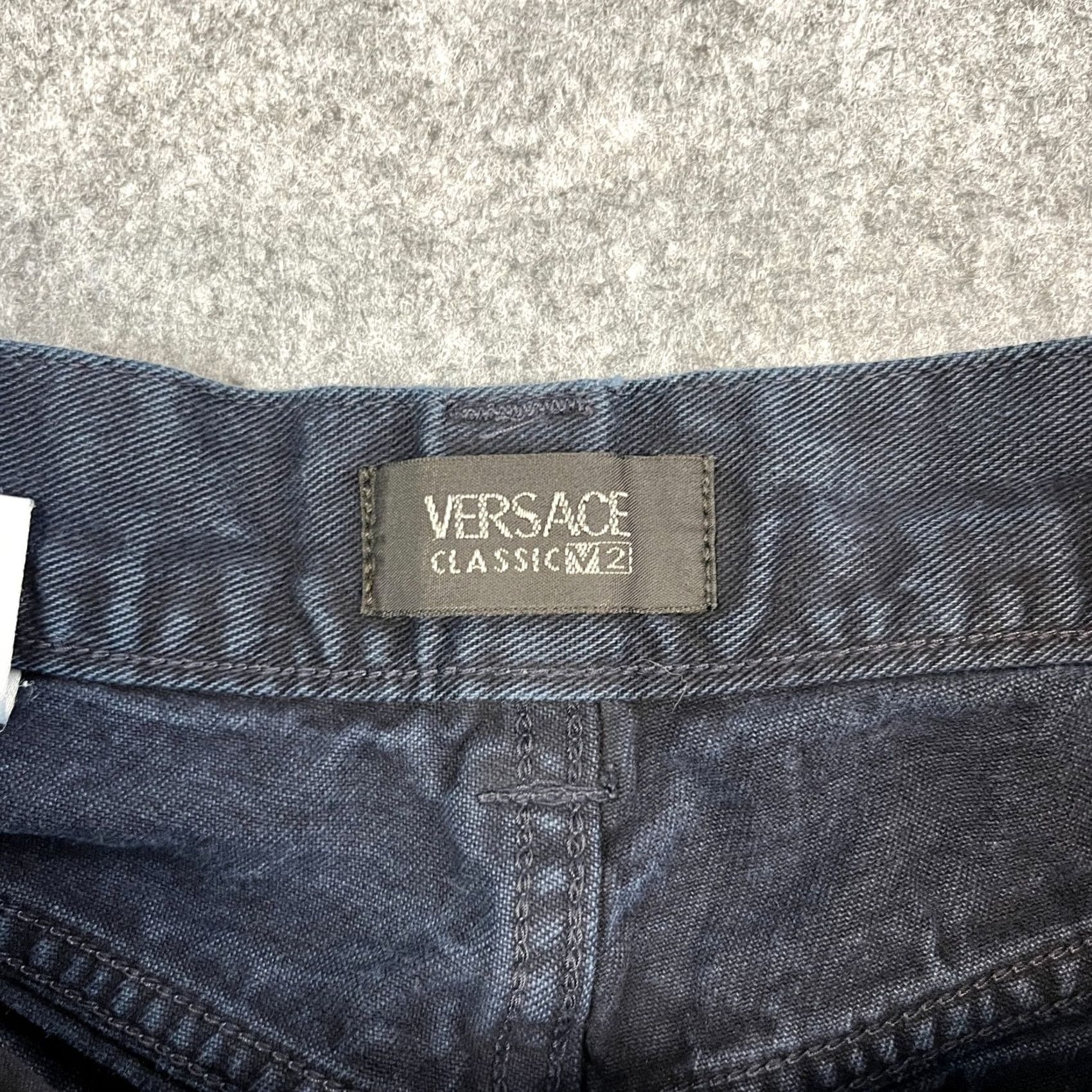 Versace Versace Jeans Regular Tapered Jeans 30 Regular Dark Blue Indigo 5-Pocket Mens Denim Italy Vintage Size US 30 / EU 46 - 7 Thumbnail