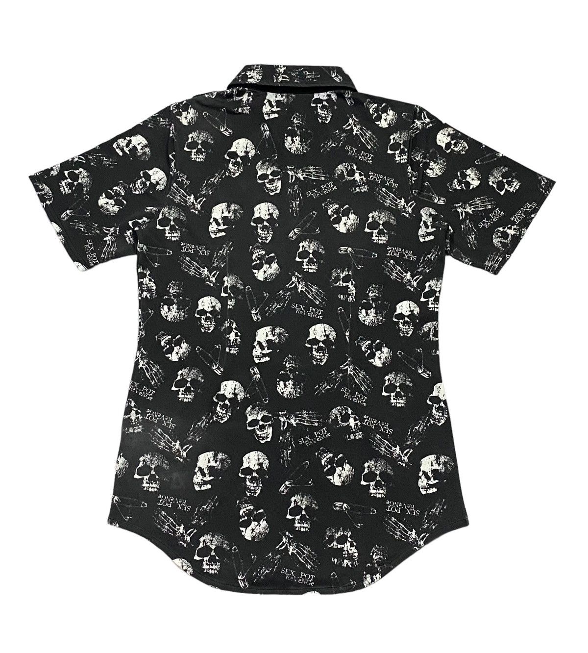 Sex Pot ReVeNGe Sex Pot Revenge Skull Full Print Stretch Shirt Snep Button Size US L / EU 52-54 / 3 - 3 Thumbnail
