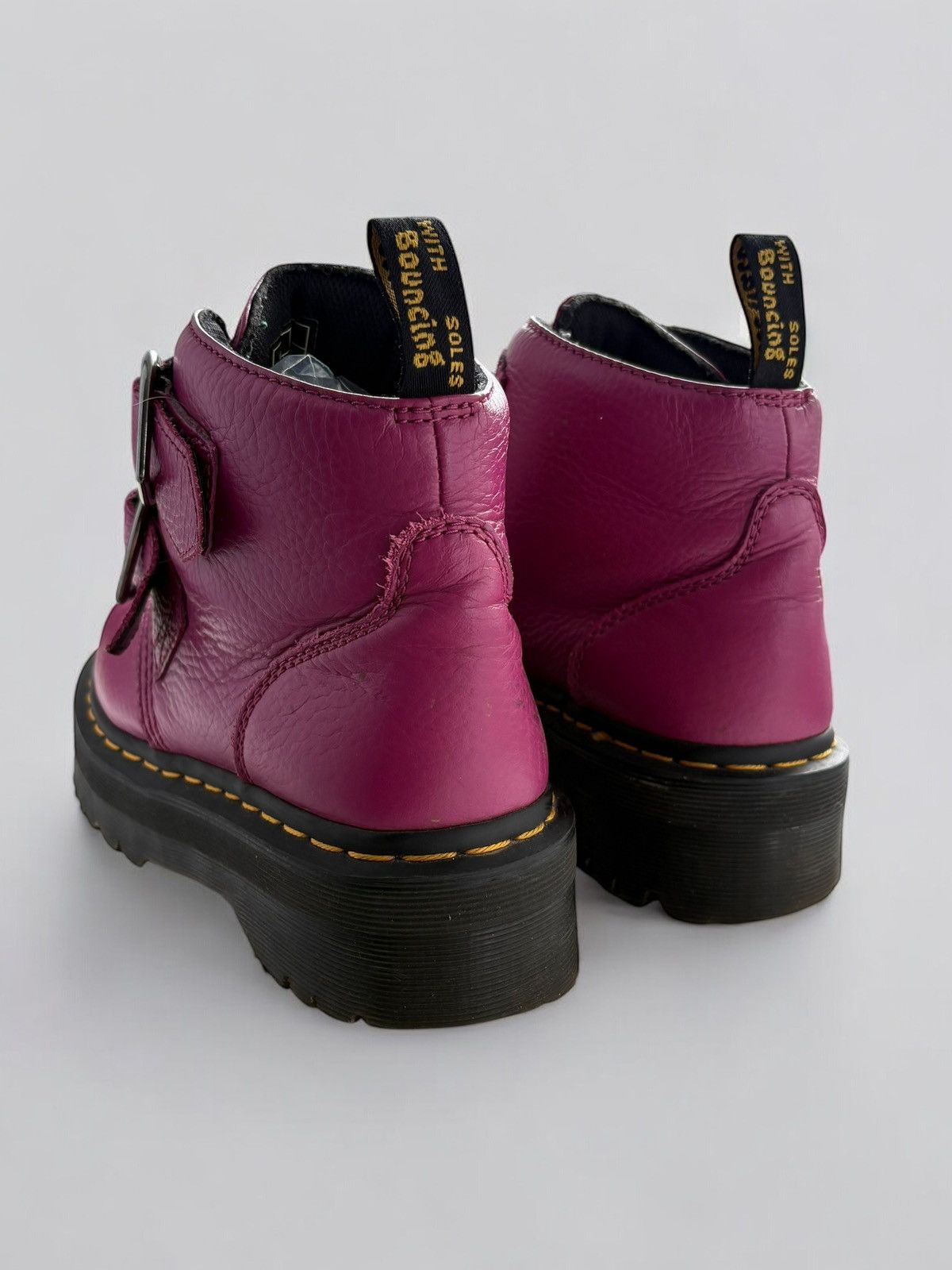 Dr. Martens 🔥Y2K DR MARTENS HEART BUCKLE BOOTS BRATZ CYBER GOTH GIRLCORE Size US 6 / EU 39 - 6 Thumbnail