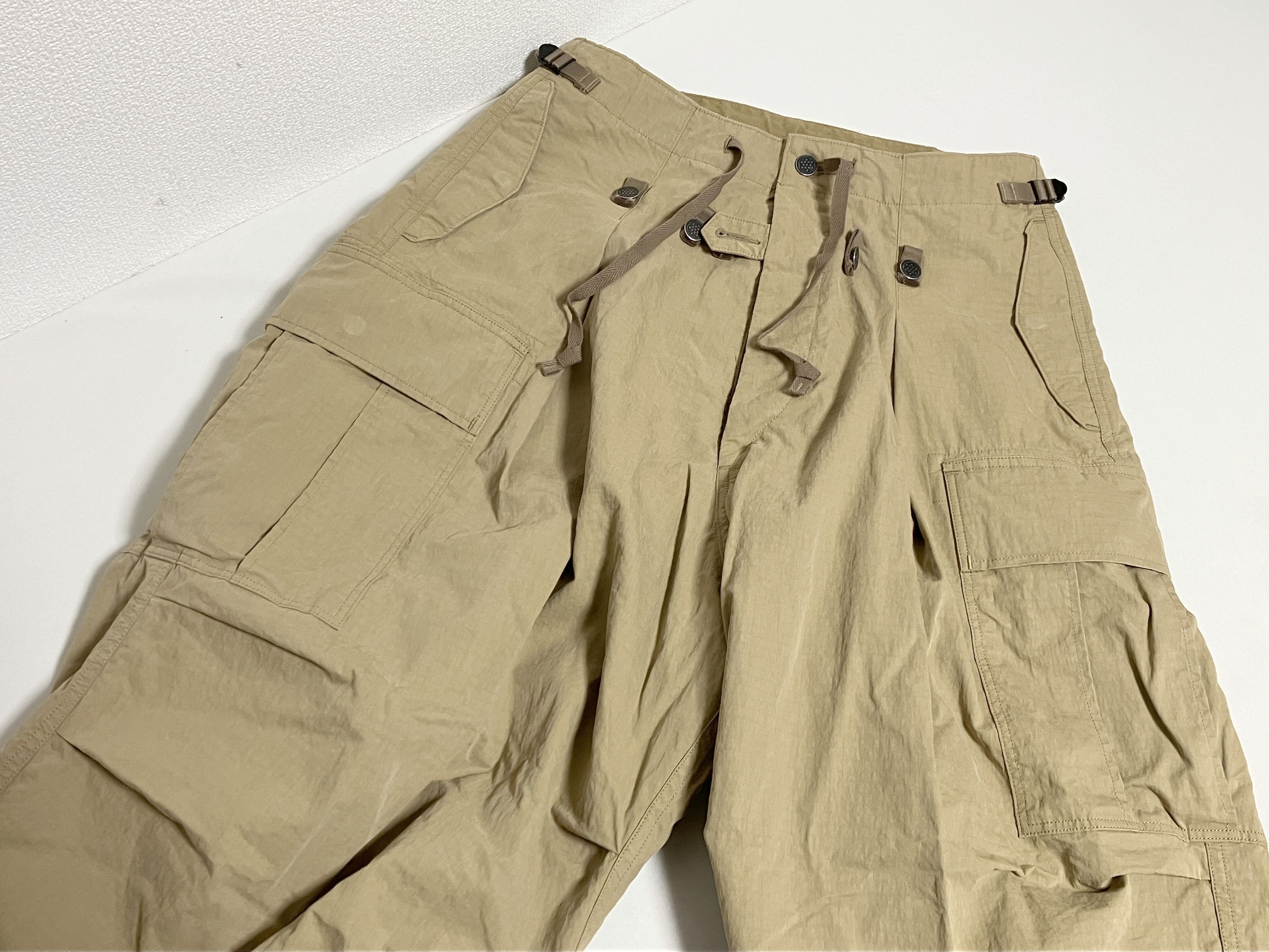 Kapital Kapital rip stop jumbo cargo pants beige new 2 Size US 32 / EU 48 - 2 Thumbnail