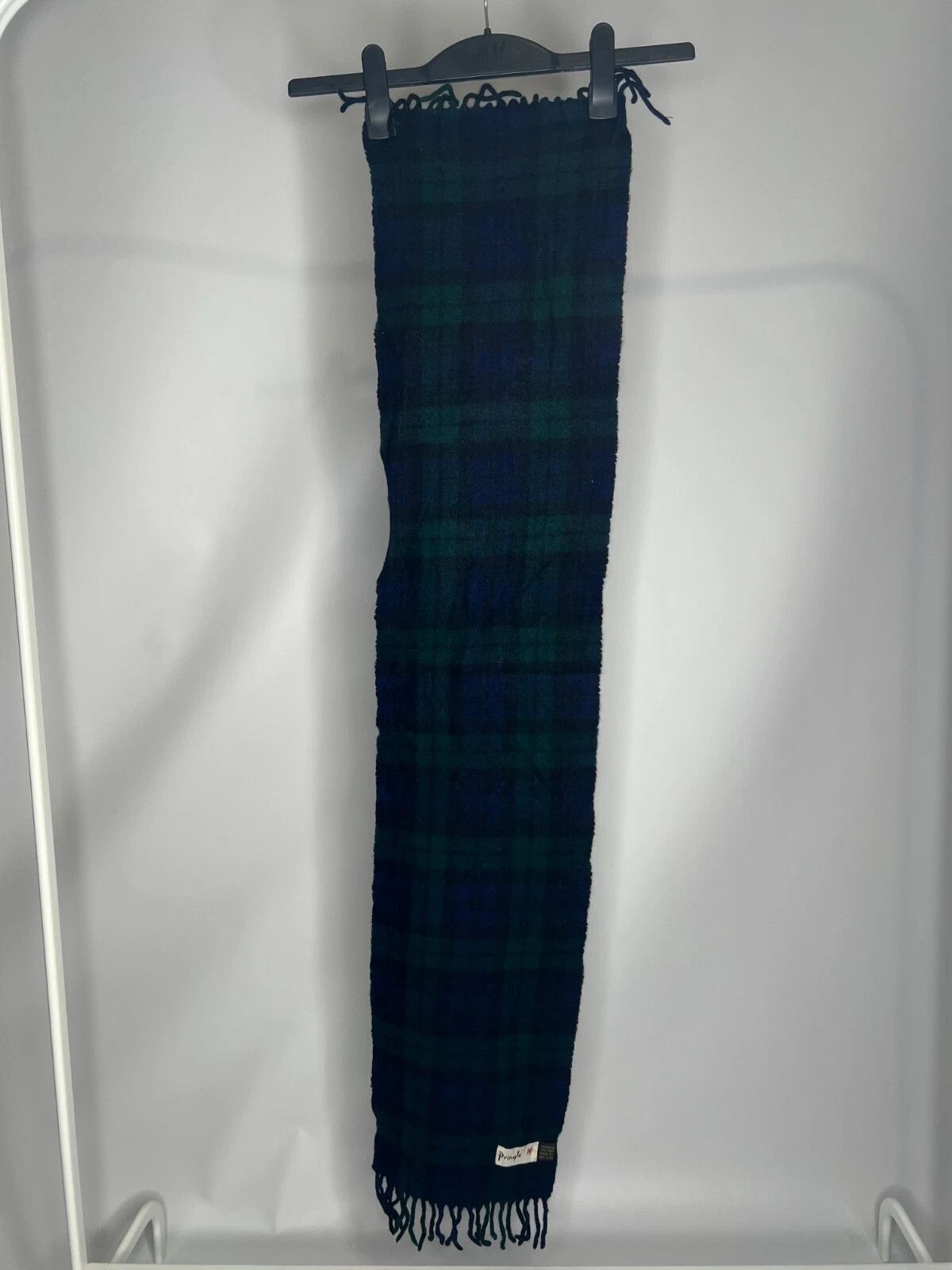 Pringle Of Scotland Pringle Lambswool Wool Scarf Plaid Fringe Size ONE SIZE - 3 Thumbnail