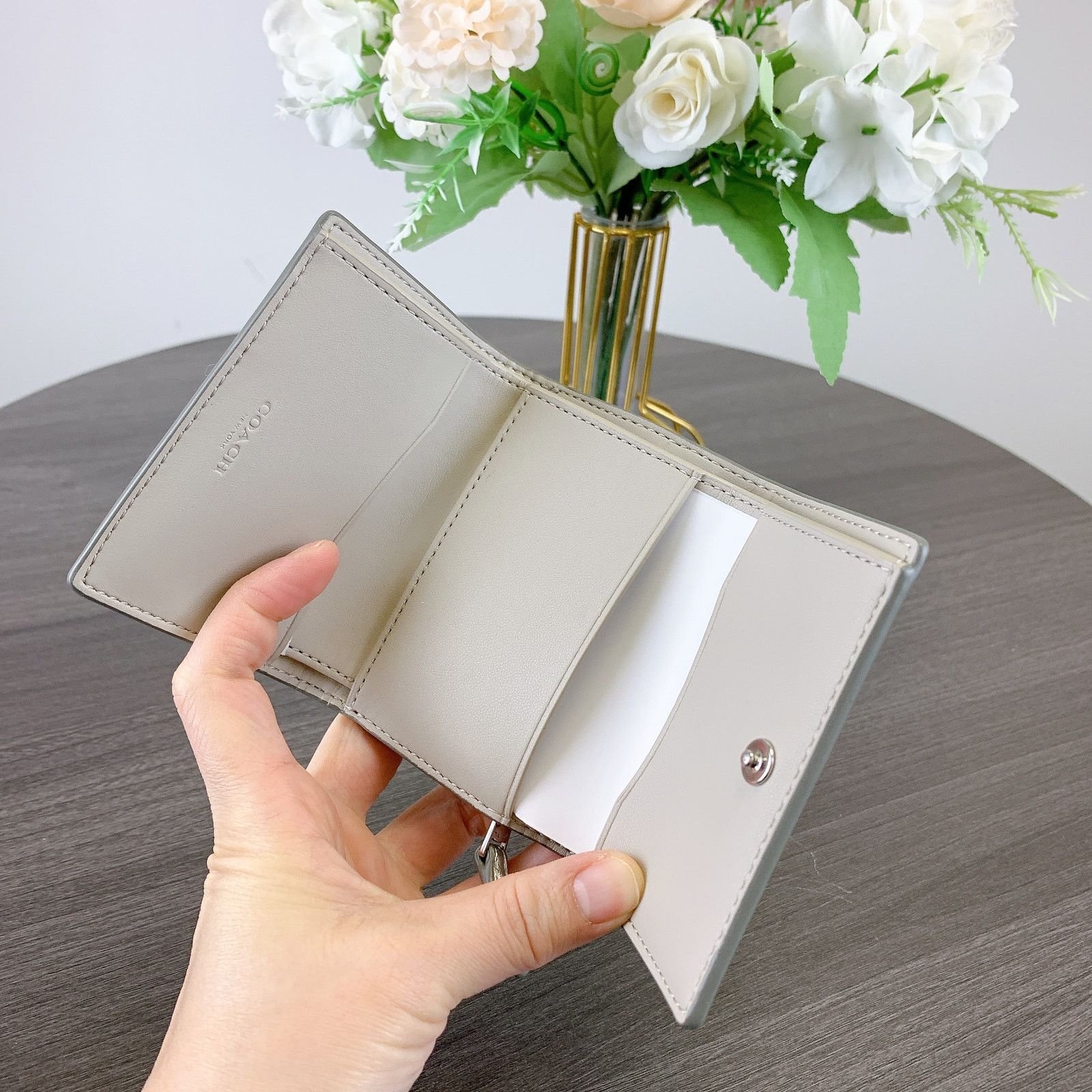 Coach Coach CW805 Micro Wallet IN LIGHT SILVER Size ONE SIZE - 3 Thumbnail