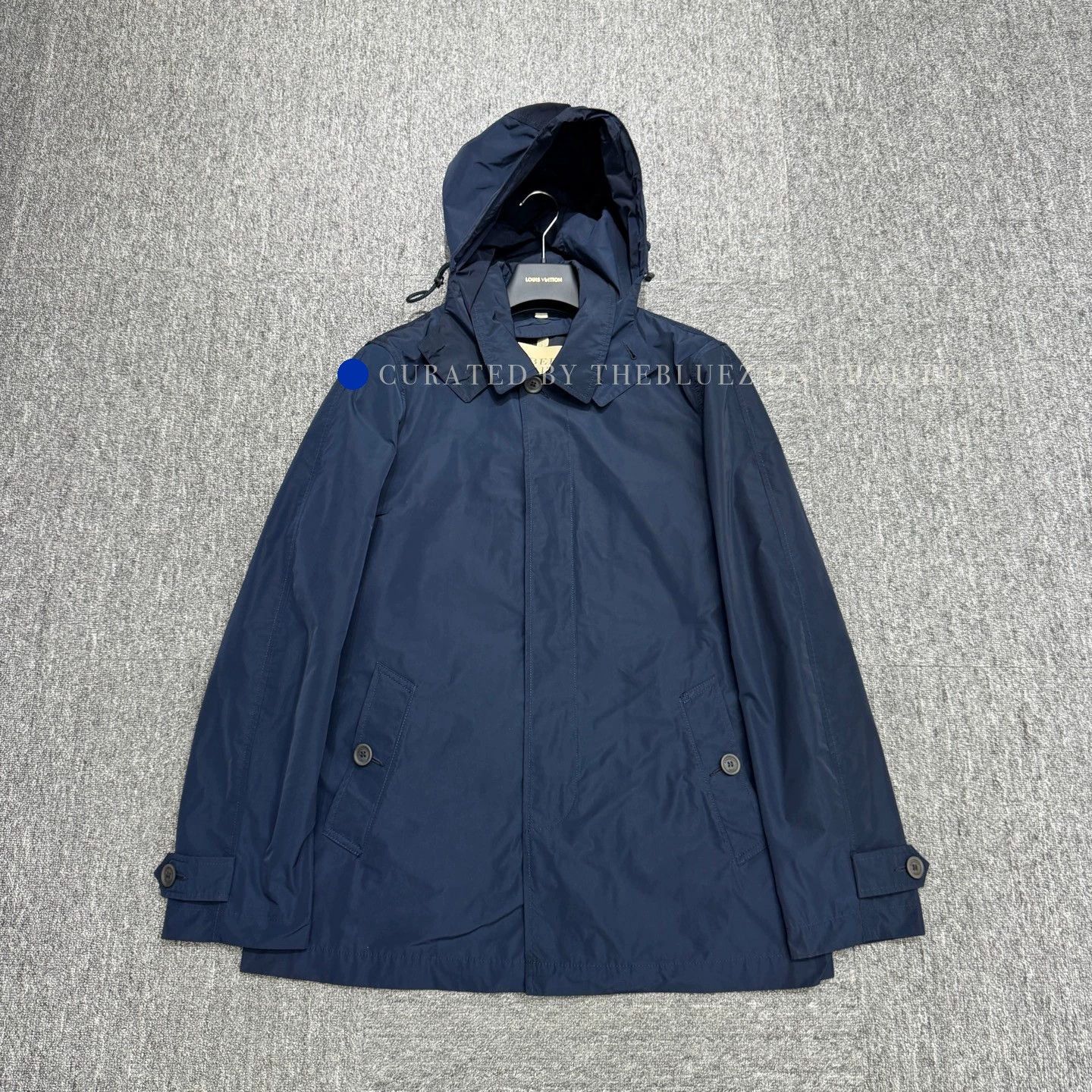 Burberry Blue Trench with Removable Wool Liner Size US L / EU 52-54 / 3 - 1 Thumbnail