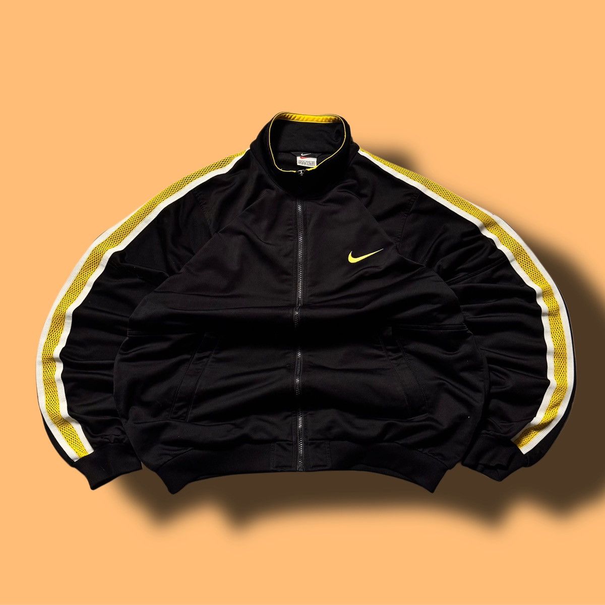 Nike × Vintage 90s Nike Vintage Double Swoosh Oversize Track Jacket Y2K Size US M / EU 48-50 / 2 - 2 Thumbnail